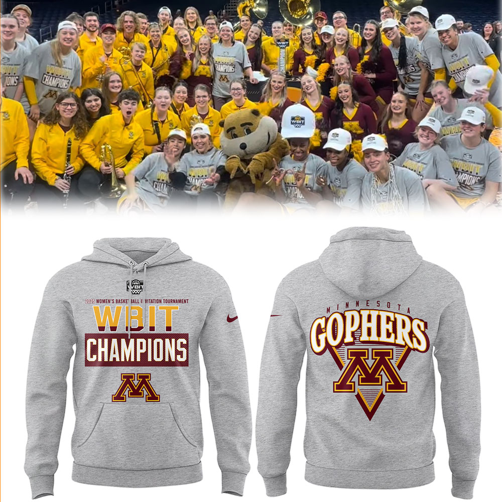 Minnesota WoMen Basketball X 2025 Wbit Champions Hoodie Best Presents For Basketball Players - Image 2