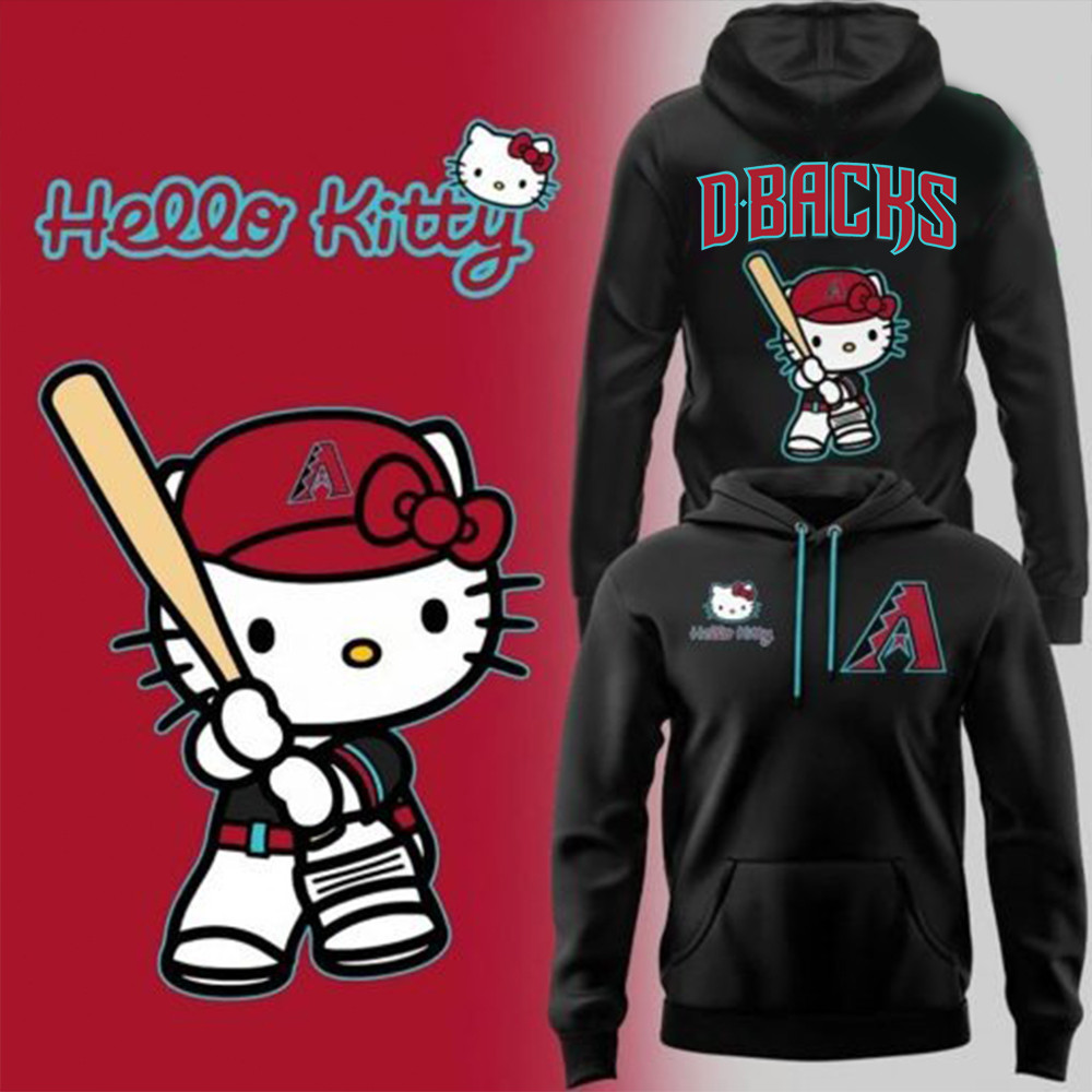 Arizona Diamondbacks x Hello Kitty Game Night Special Hoodie Gift For Basketball Lover - Image 2