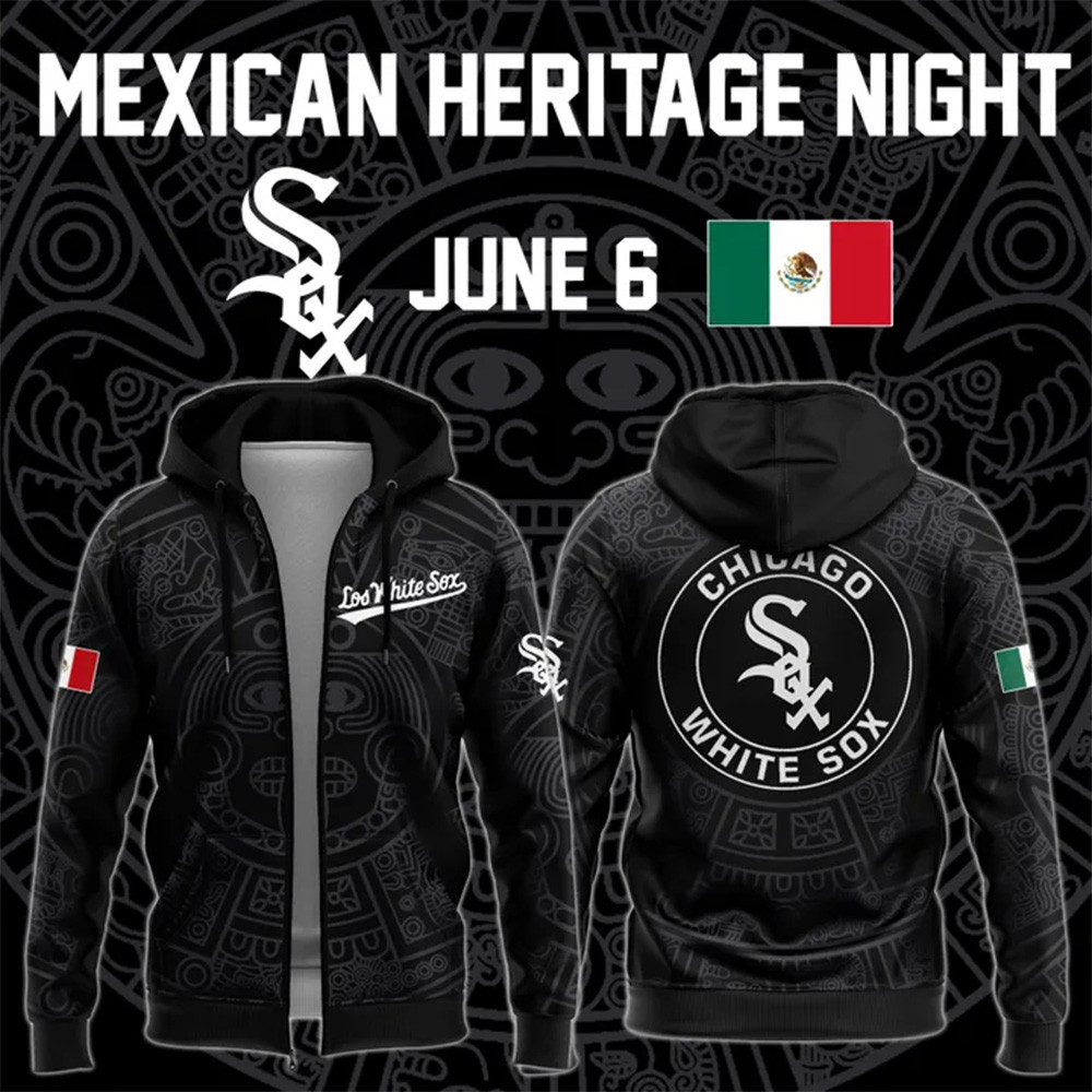 Special Chicago White Sox Mexican Heritage Night Zip Hoodie Unique Gifts For Baseball Fans - Image 2
