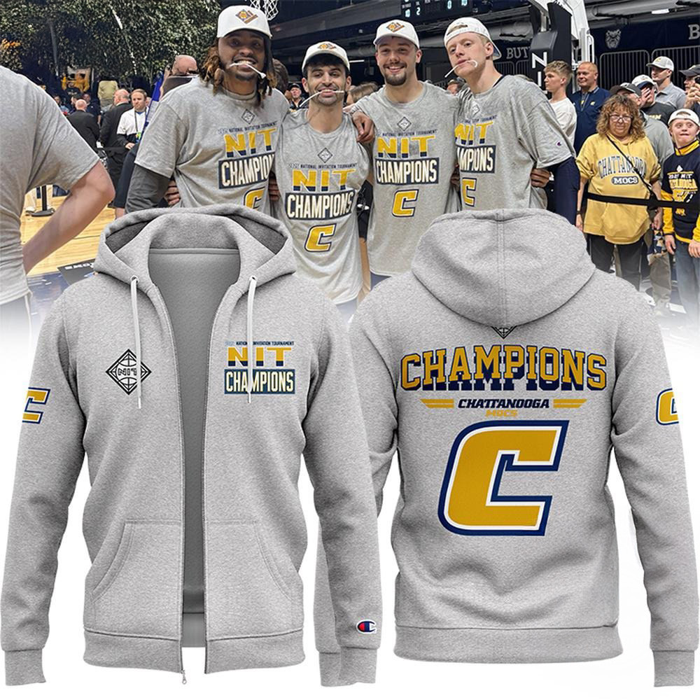 Chattanooga Mocs 2025 Basketball CHAMPIONS Zip Hoodie Basketball Fan Gift Ideas - Image 2