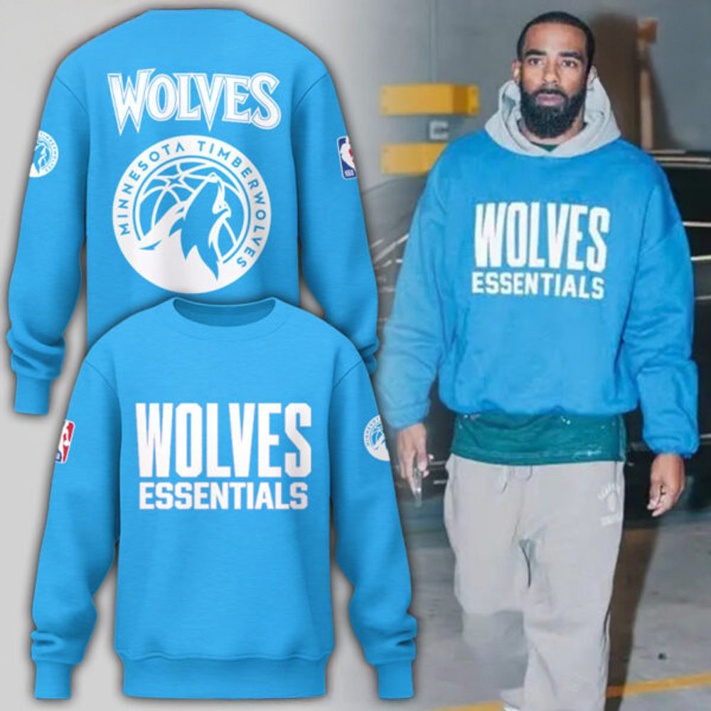 Minnesota Timberwolves x Essentials Sweatshirt Best Gifts For Basketball Lovers - Image 2