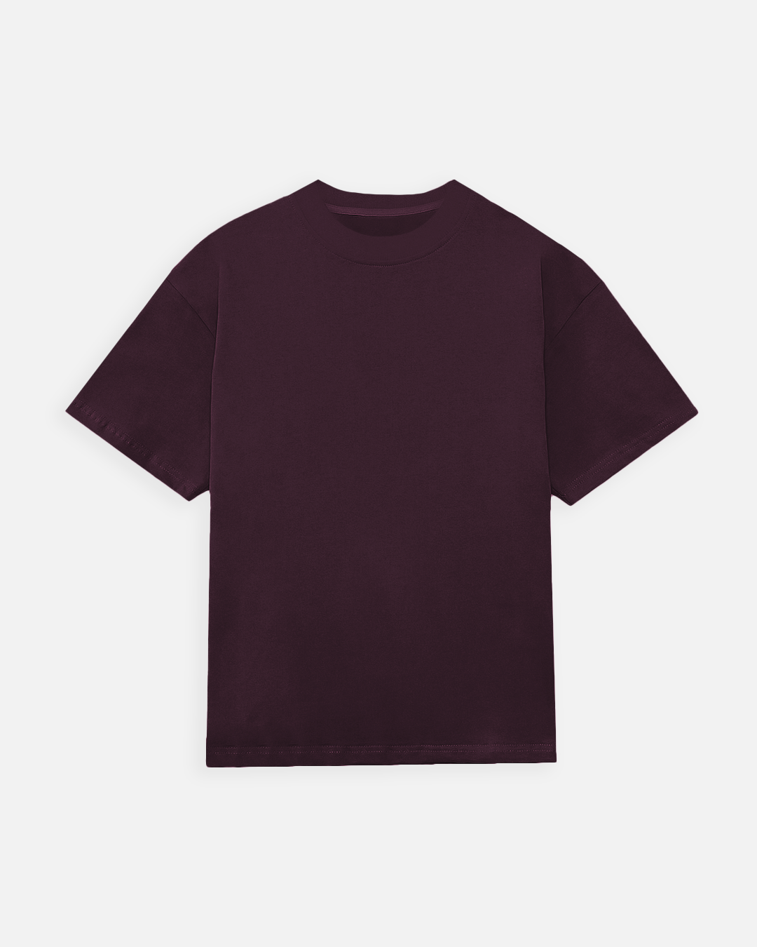 Drop Shoulder T-Shirt - Wine