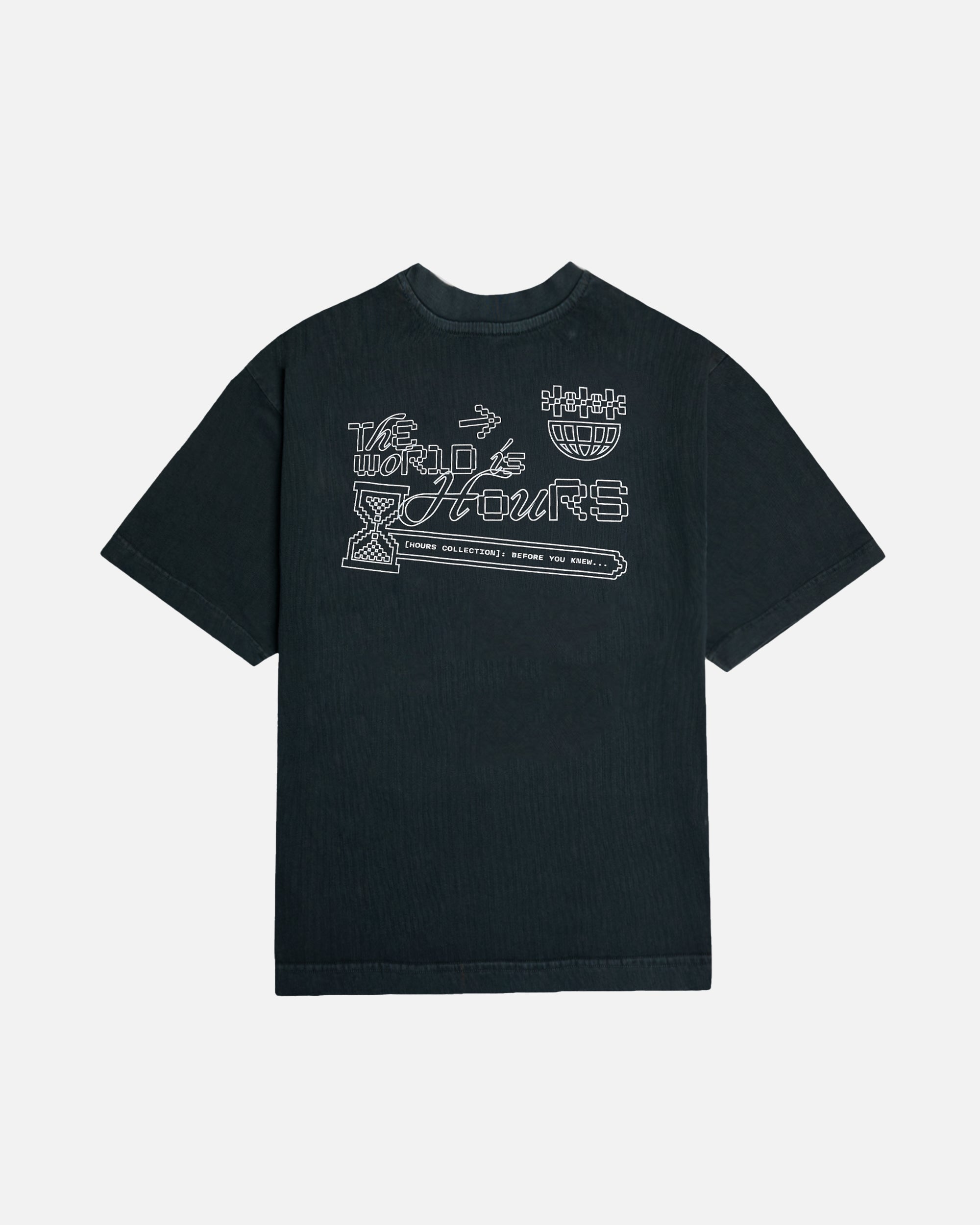 The World is Hours T-Shirt - Vintage Black