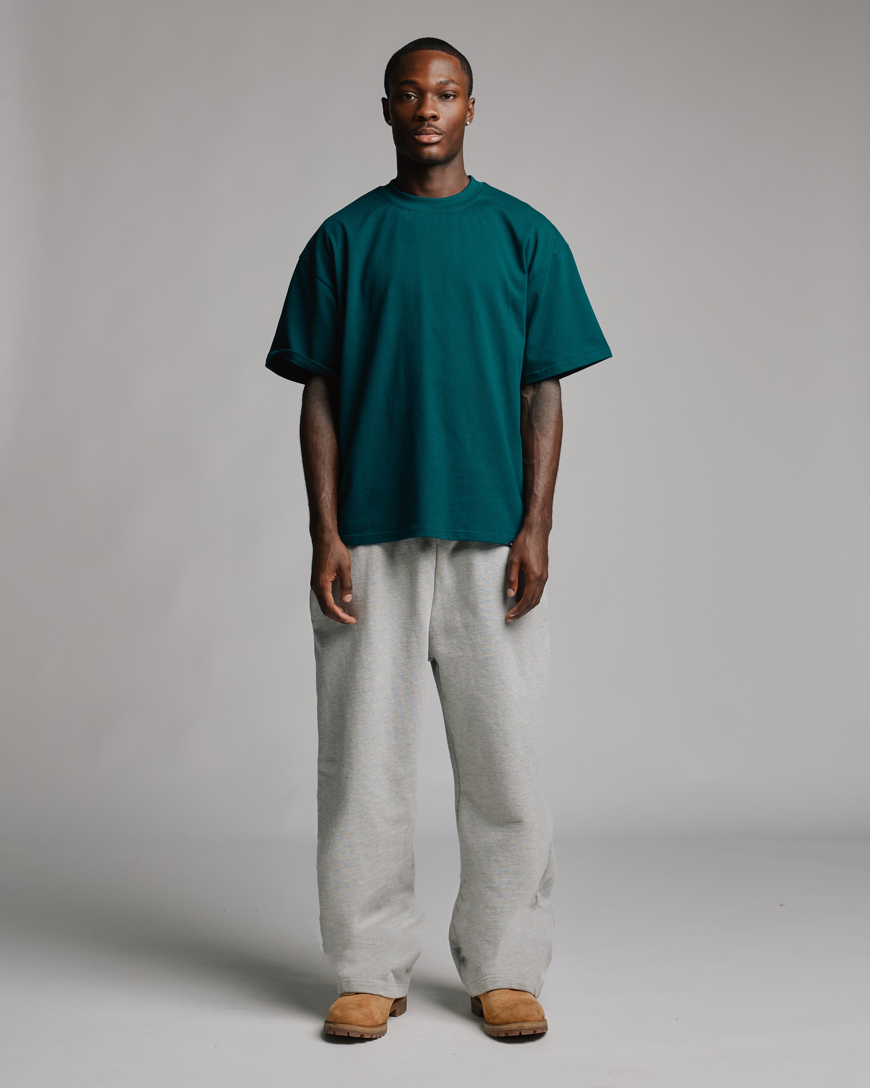 Drop Shoulder T-Shirt - Teal - Image 2