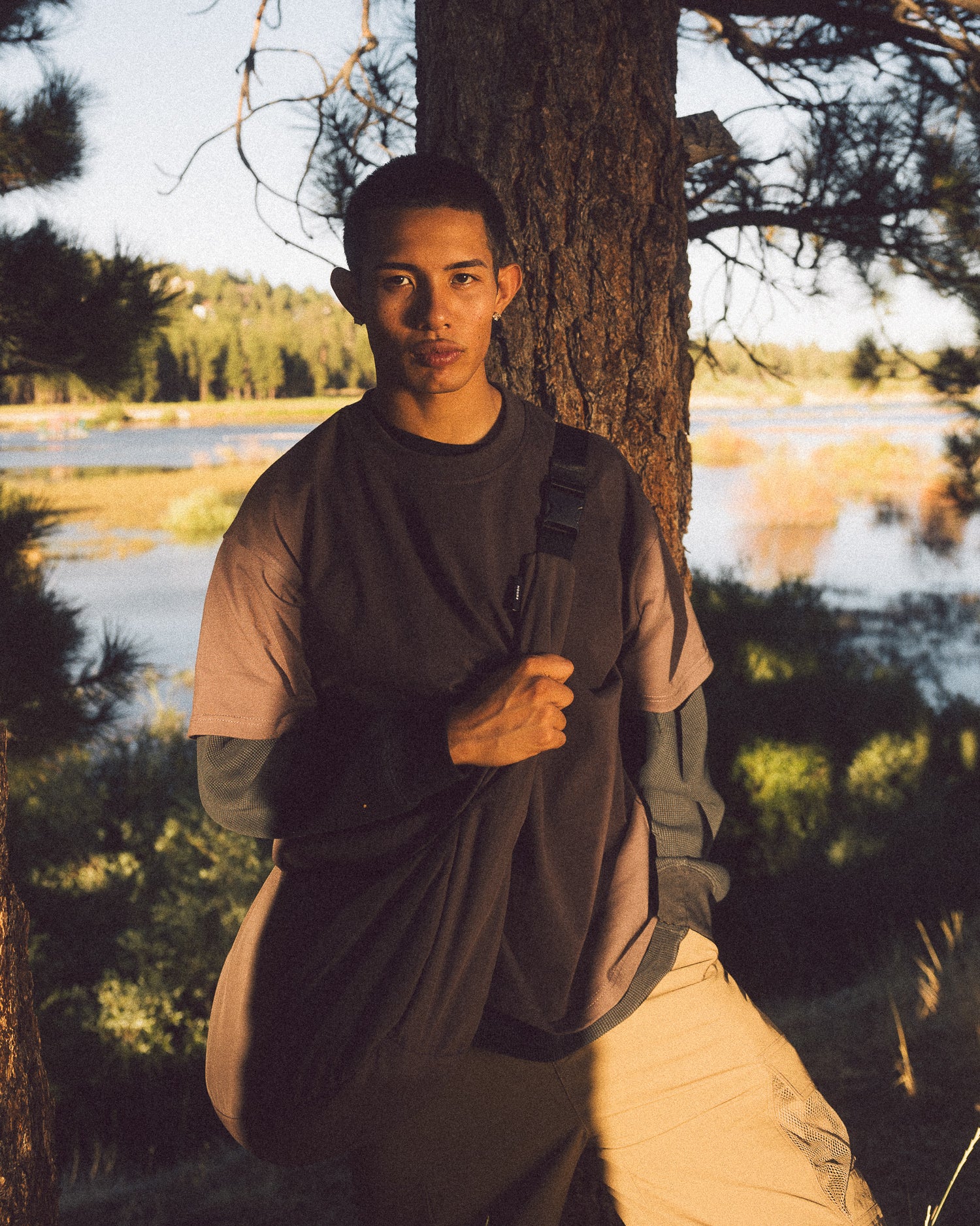 Drop Shoulder T-Shirt - Espresso - Image 3