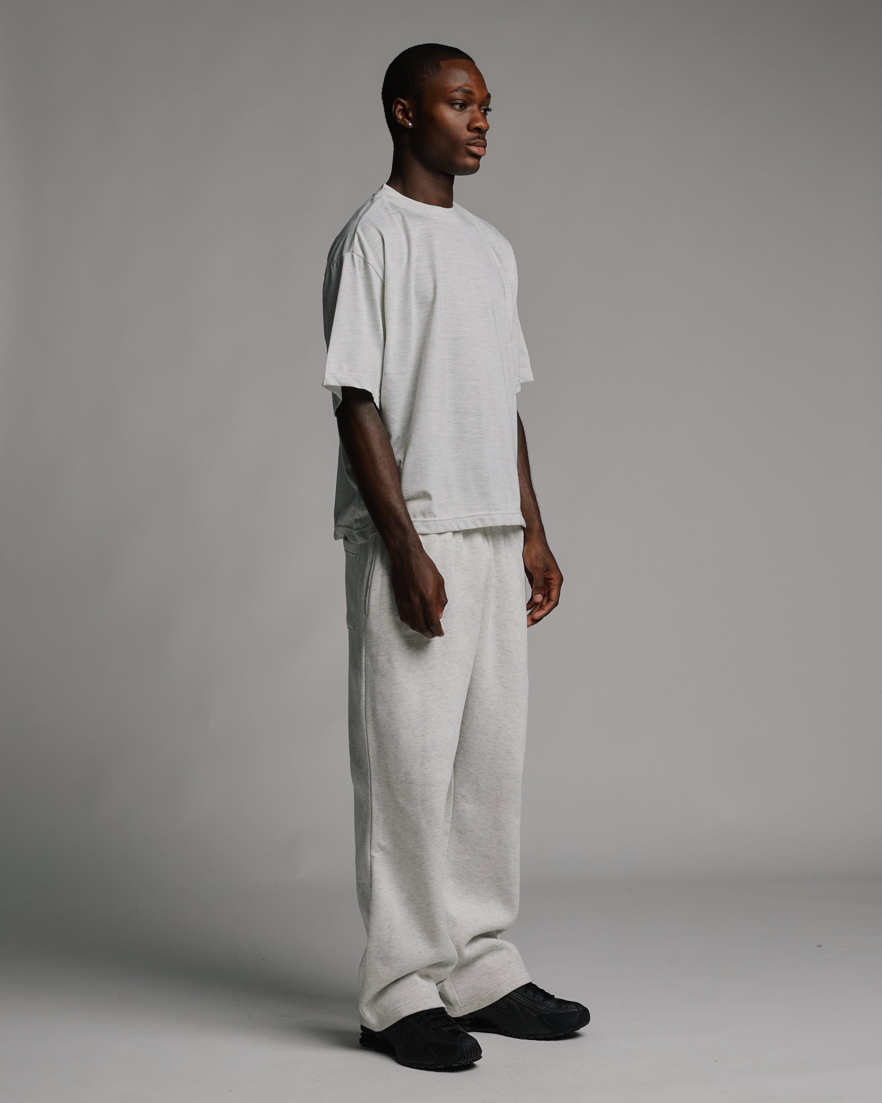 Cropped T-Shirt - Ash - Image 3