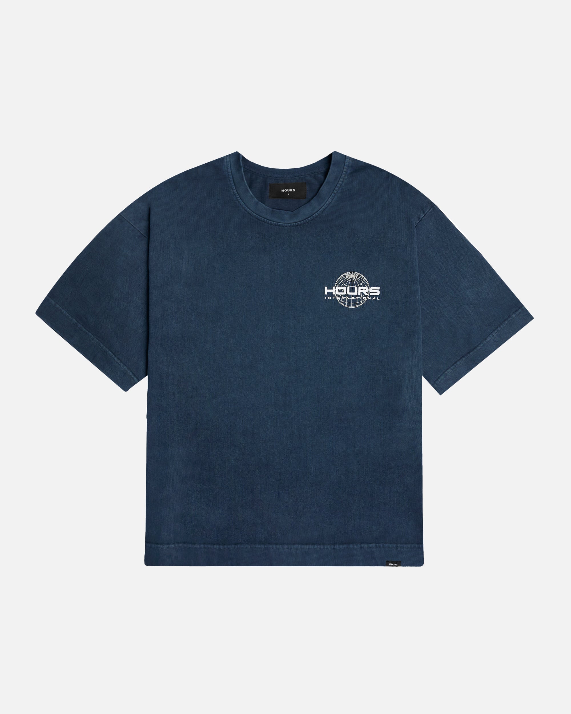 Hours International T-Shirt - Vintage Navy - Image 3