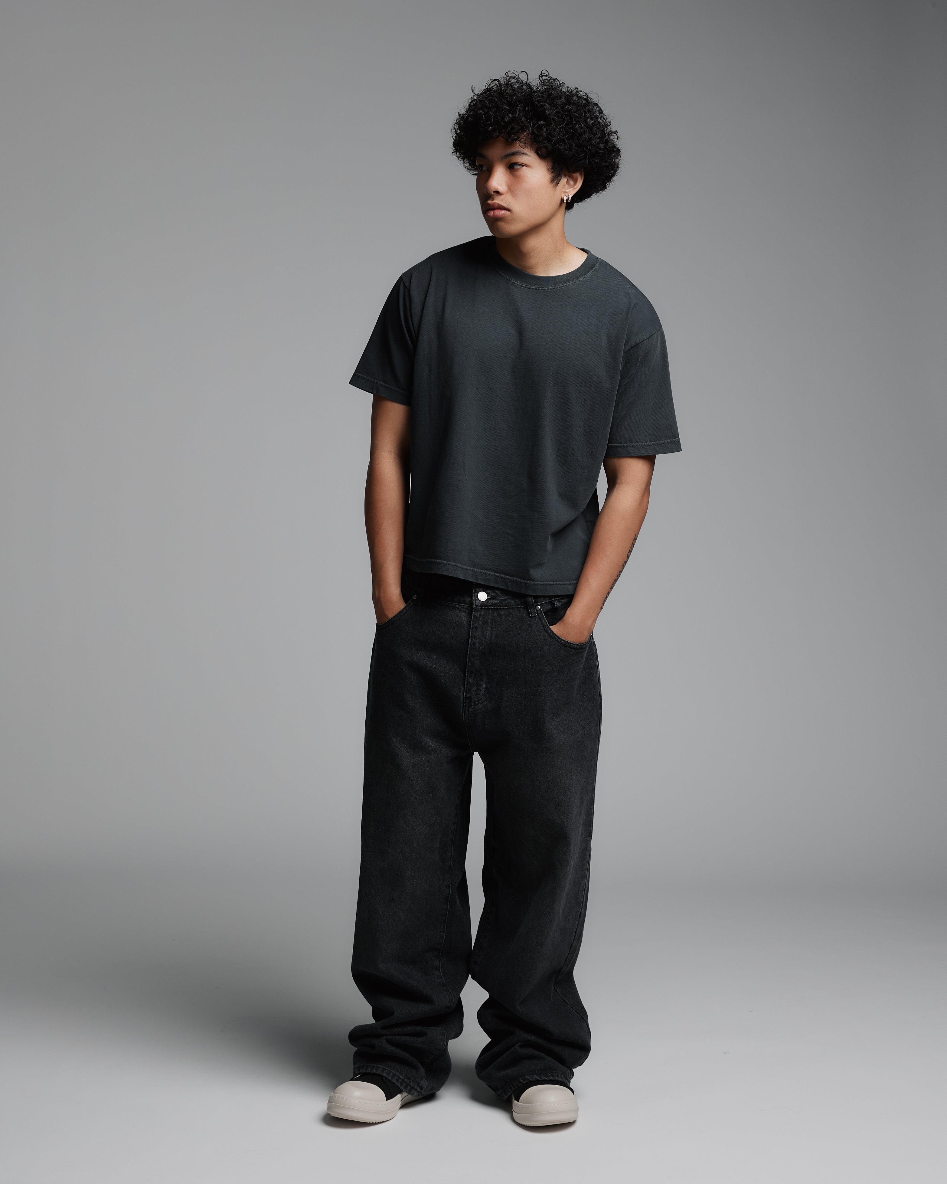 Baby T-Shirt - Washed Black - Image 3