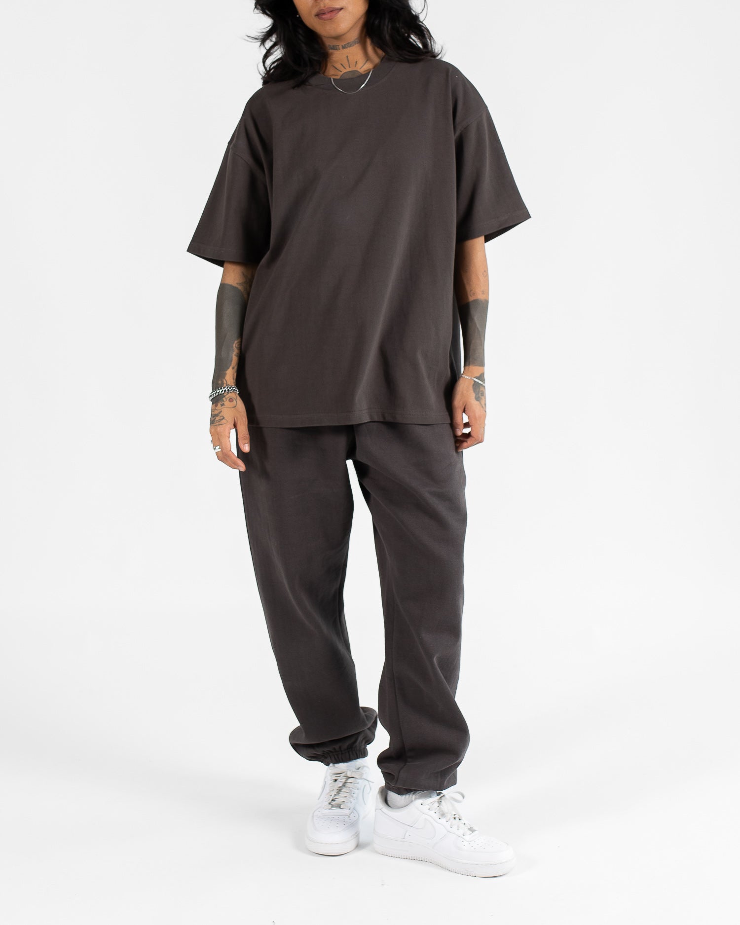 Drop Shoulder T-Shirt - Espresso - Image 5