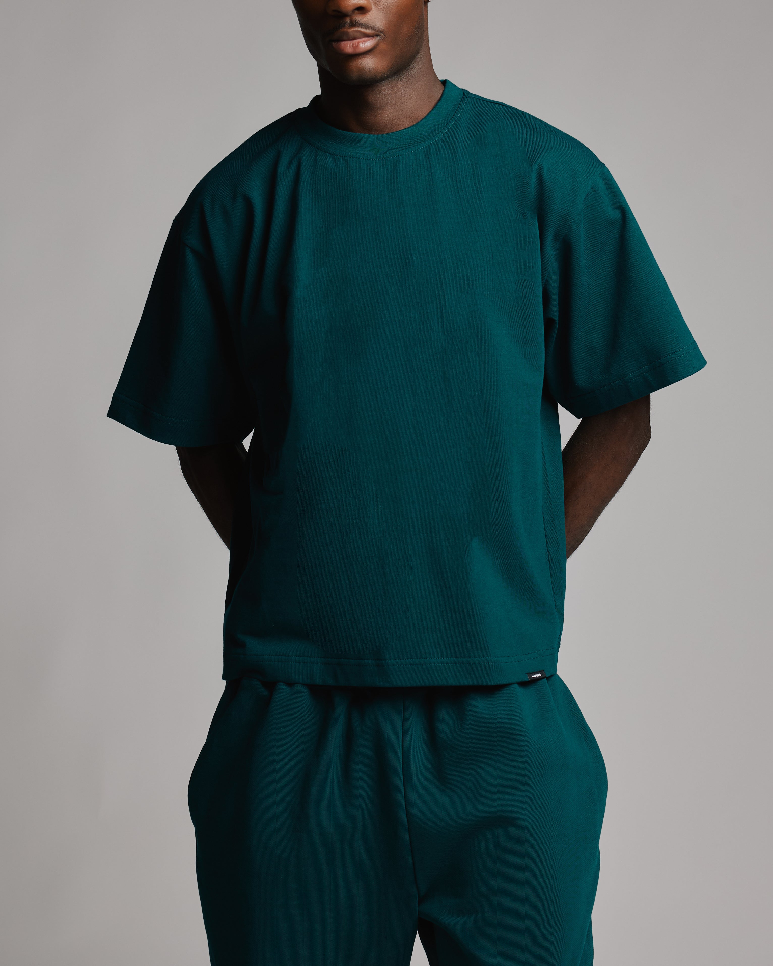 Cropped T-Shirt - Teal - Image 5