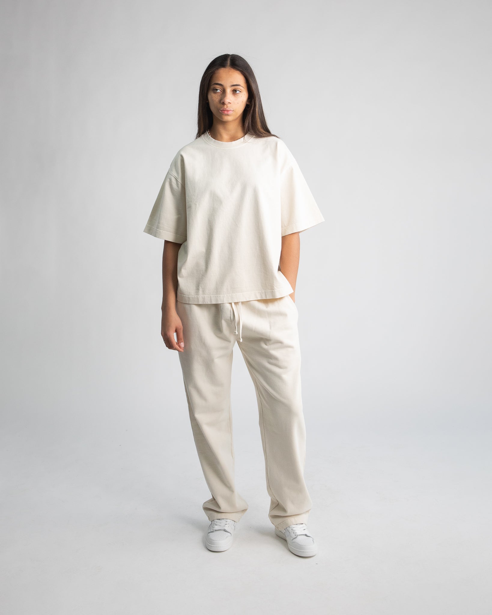 Cropped T-Shirt - Vintage Bone - Image 5