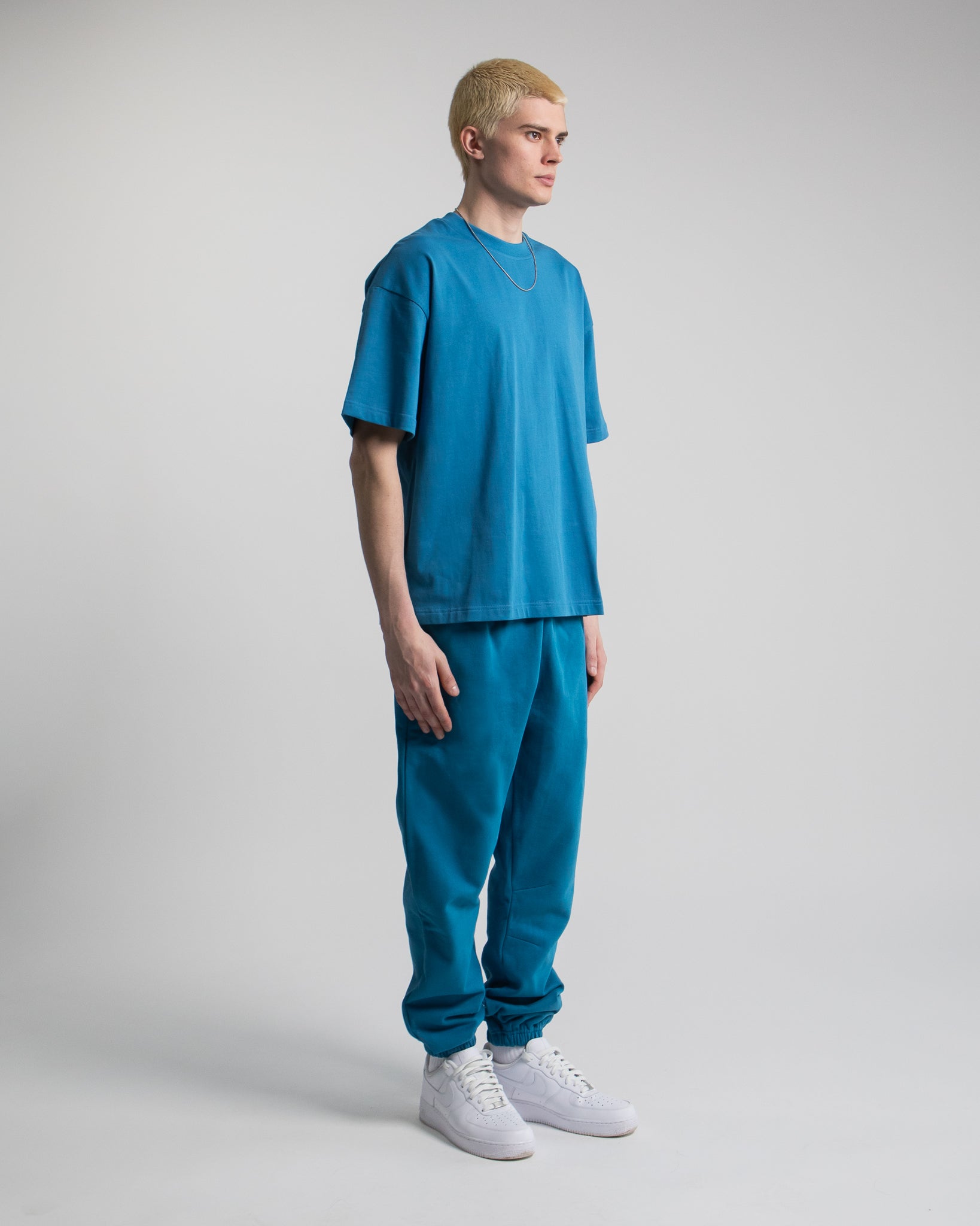 Drop Shoulder T-Shirt - Laguna - Image 3