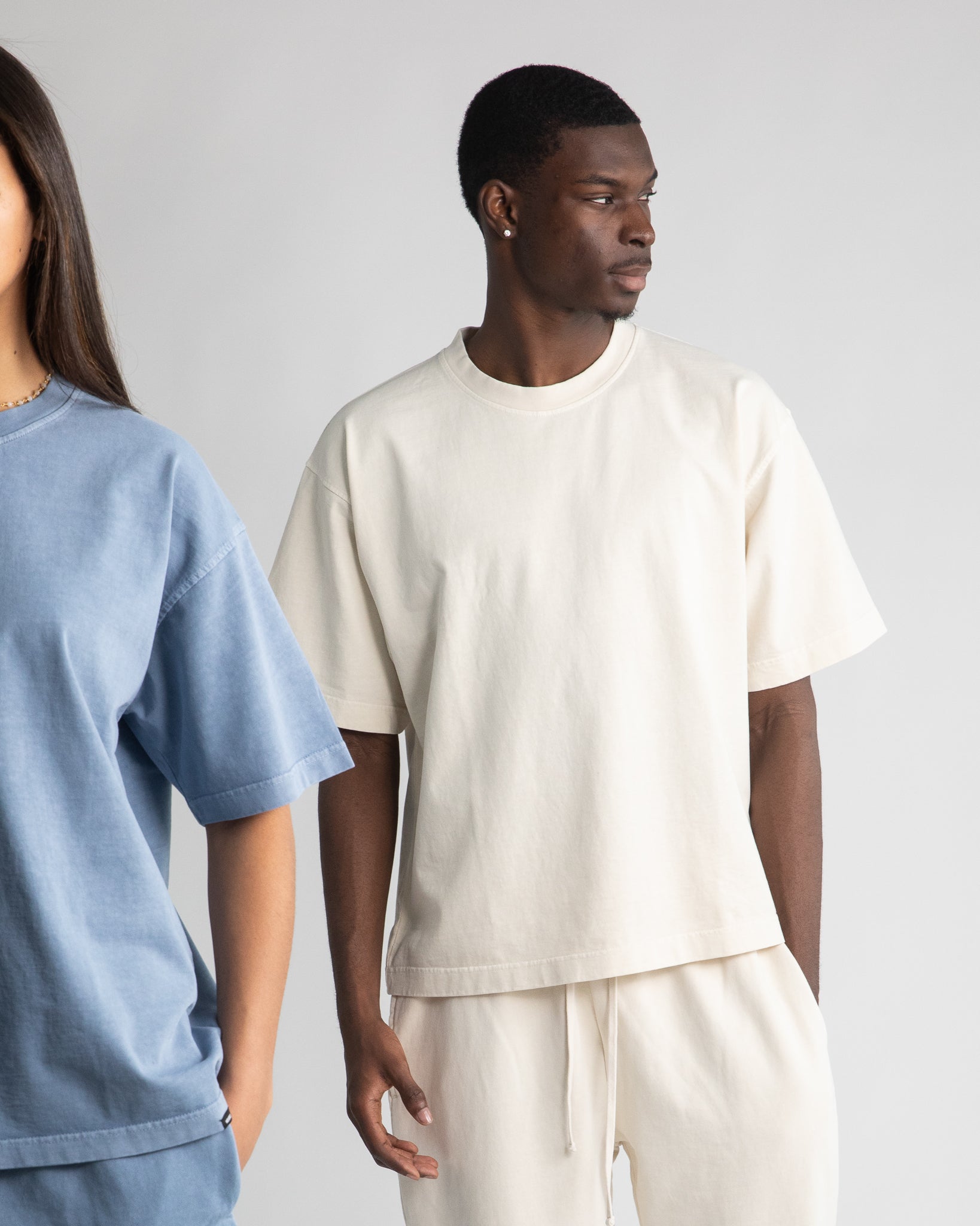 Cropped T-Shirt - Vintage Bone - Image 6