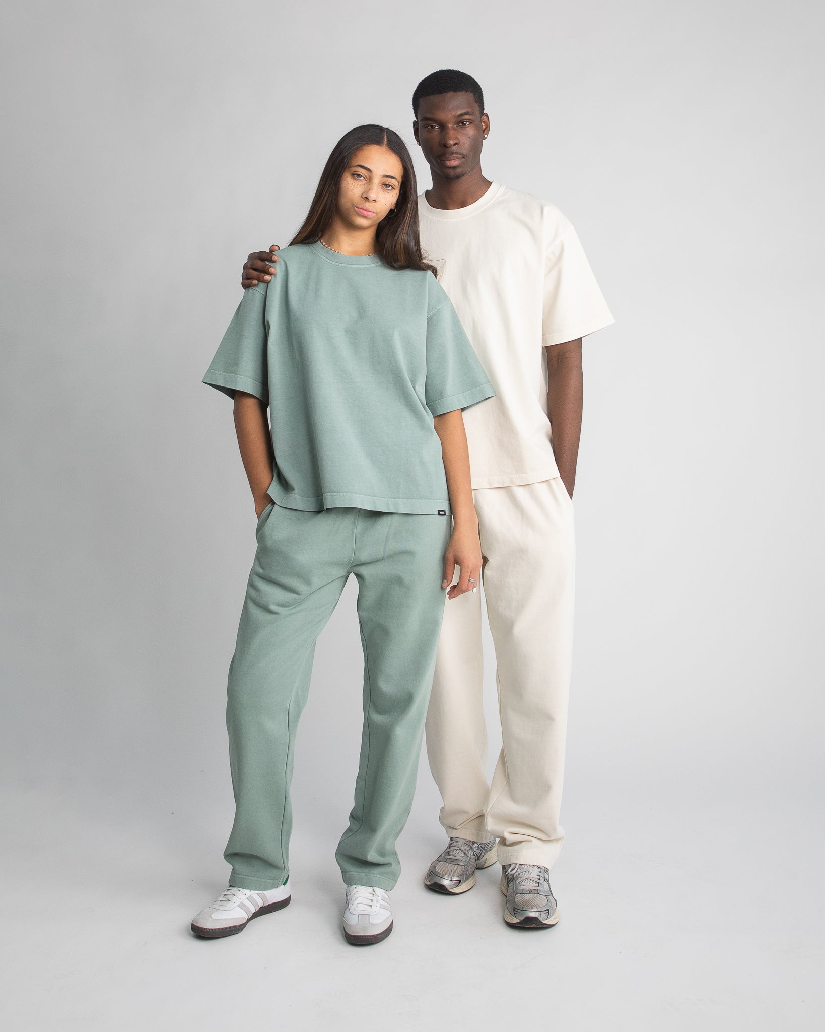 Cropped T-Shirt - Vintage Sage - Image 4