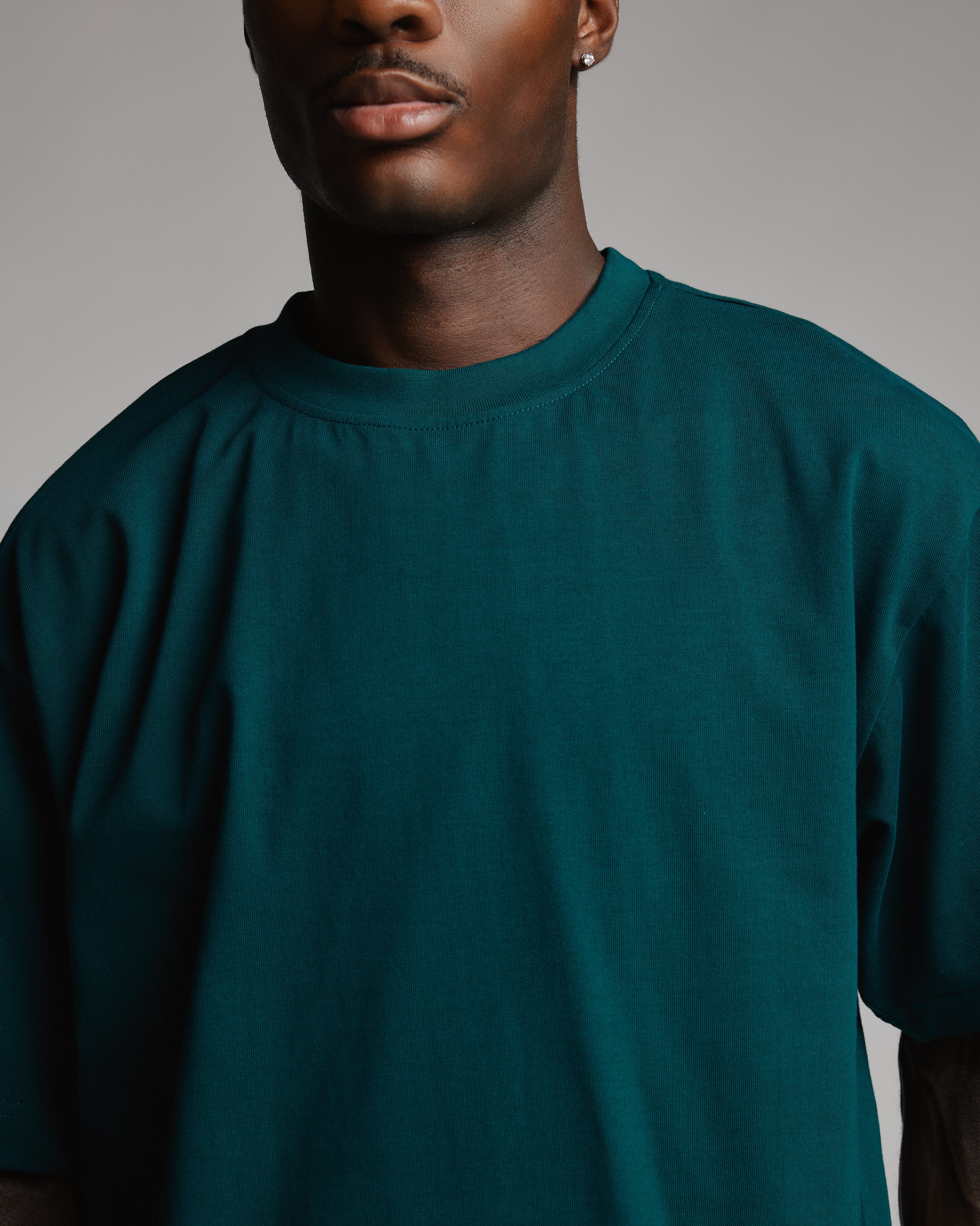 Cropped T-Shirt - Teal - Image 6