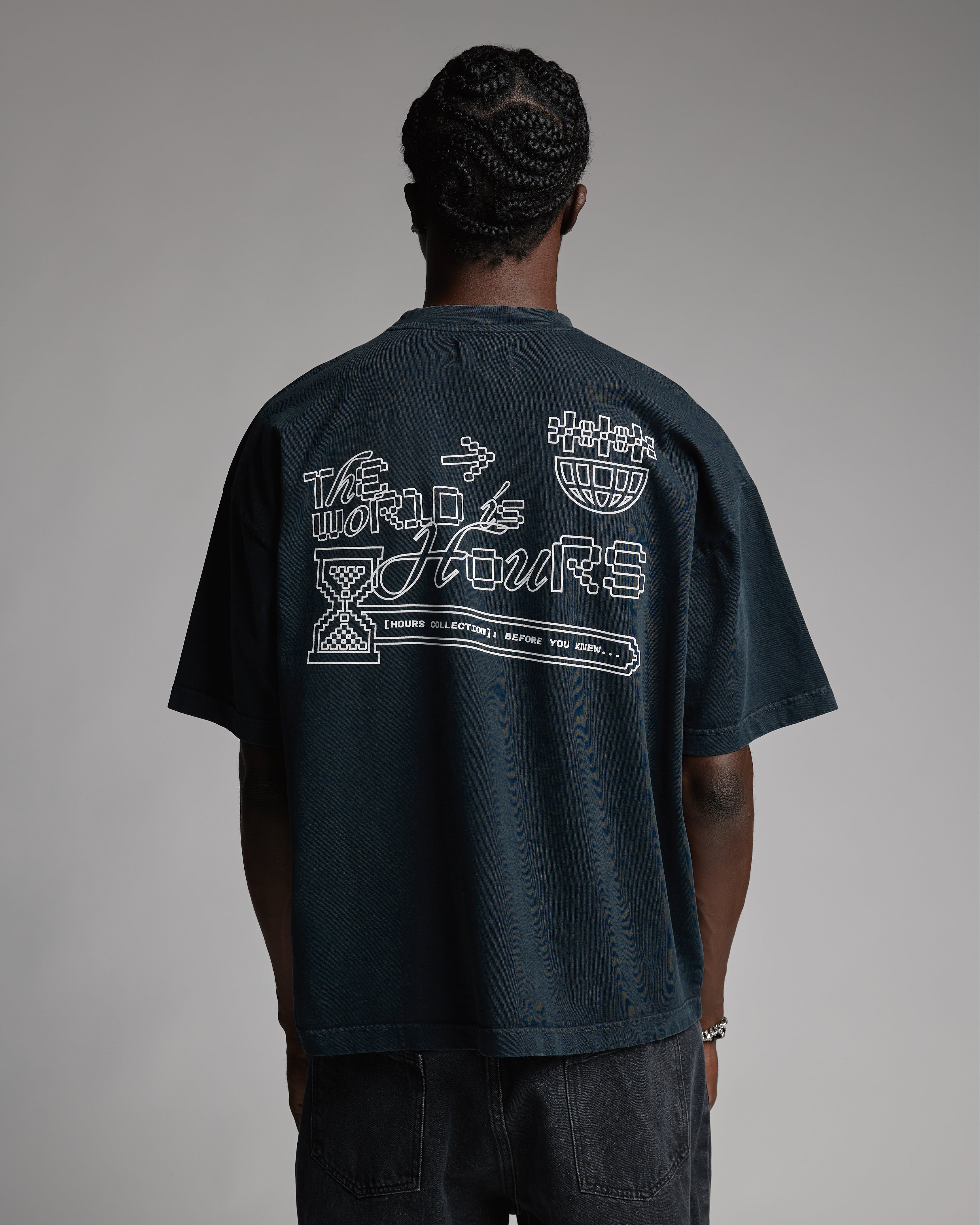 The World is Hours T-Shirt - Vintage Black - Image 6
