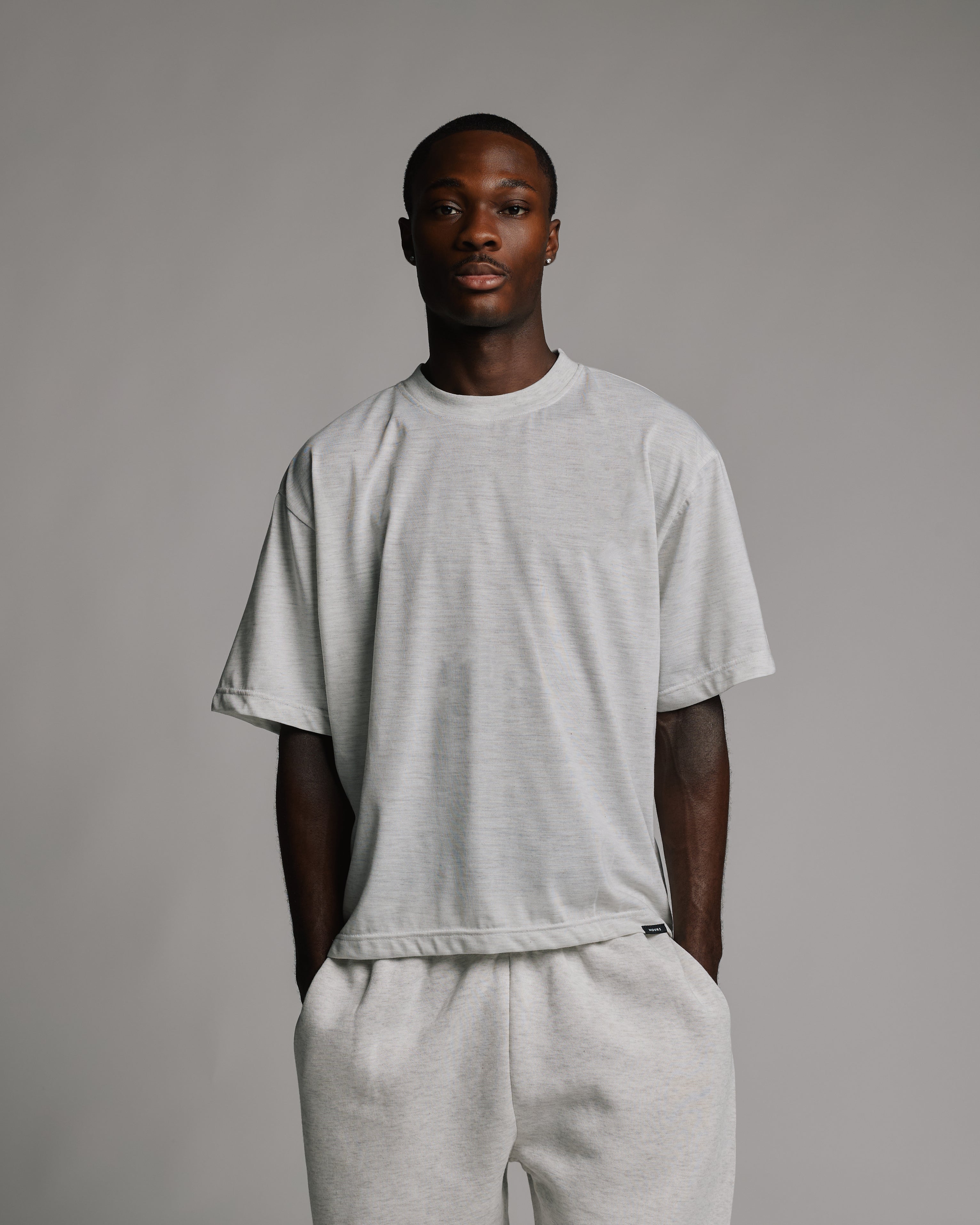 Cropped T-Shirt - Ash - Image 6