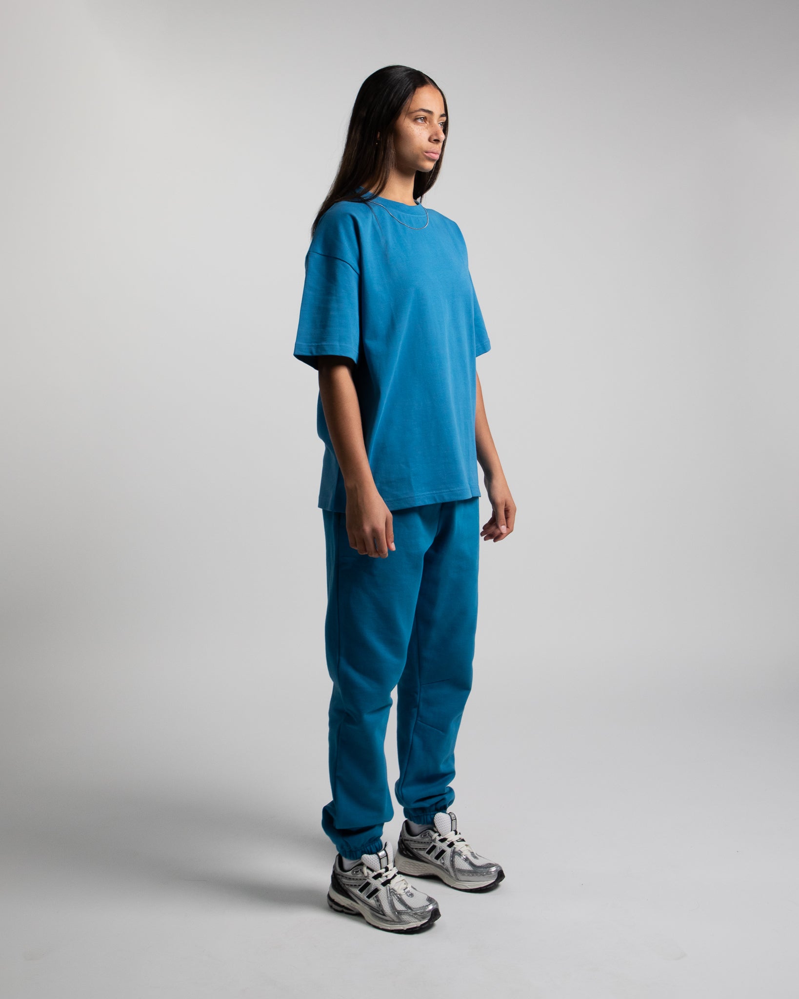 Drop Shoulder T-Shirt - Laguna - Image 8