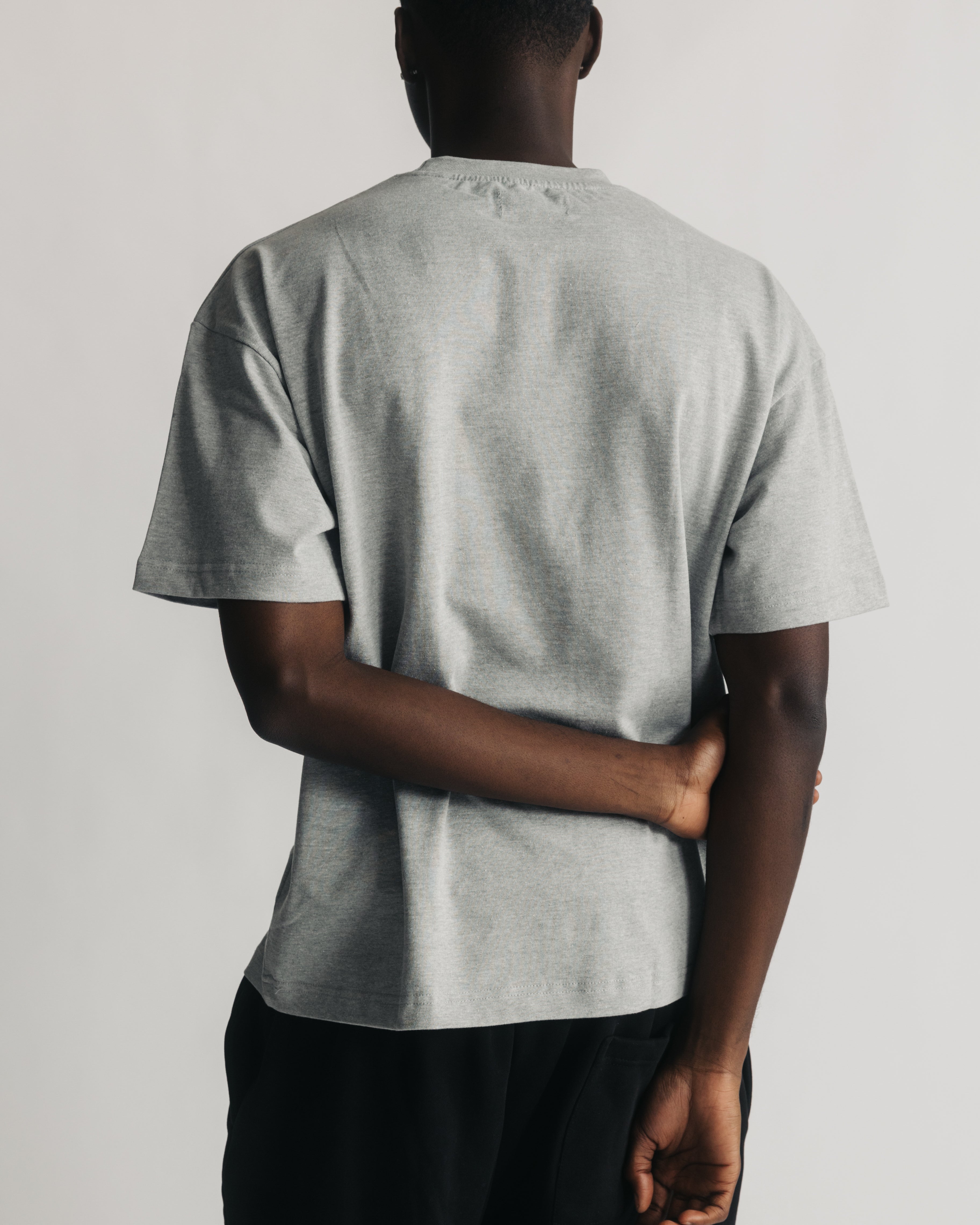 Cropped T-Shirt - Grey - Image 7