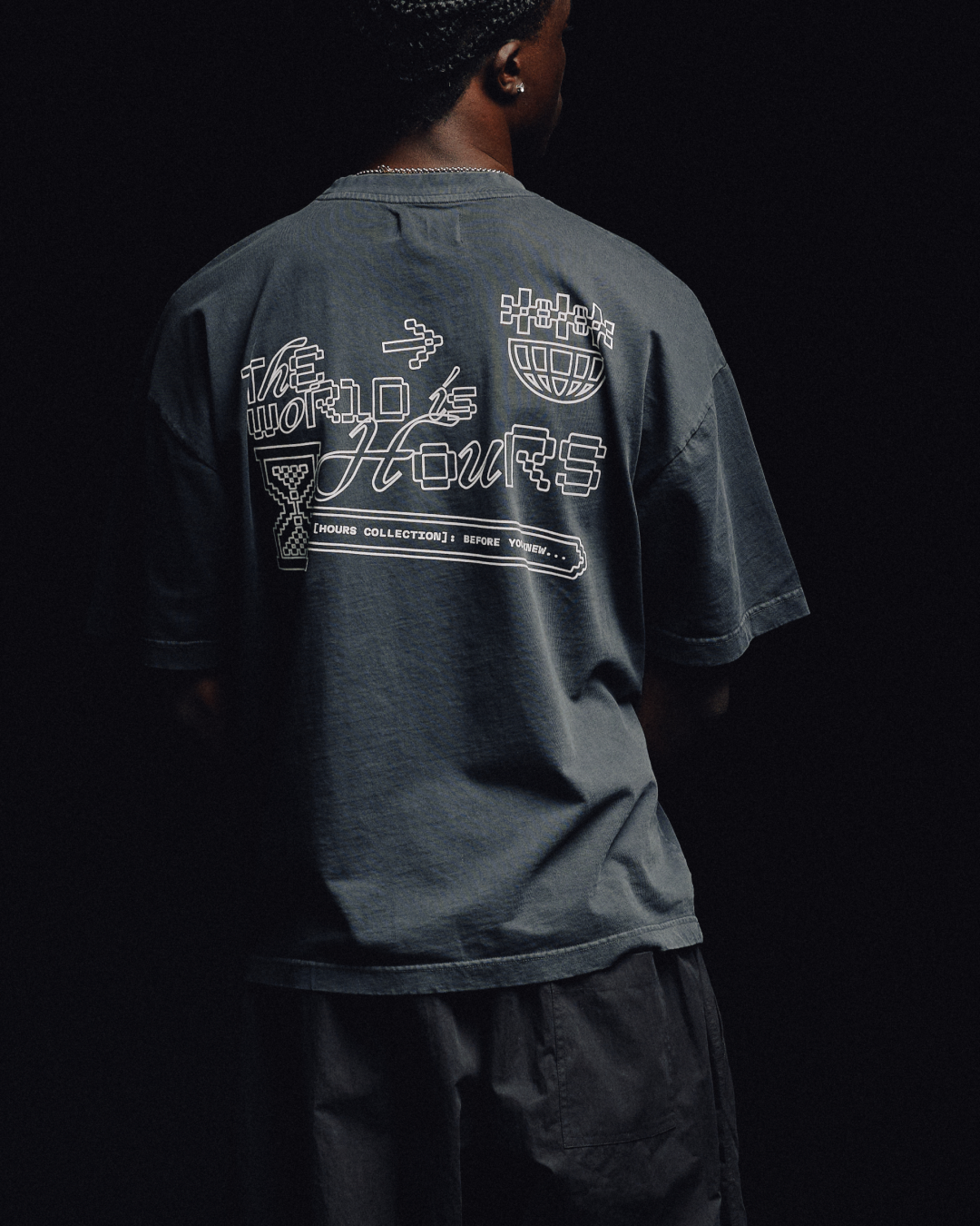 The World is Hours T-Shirt - Vintage Black - Image 8