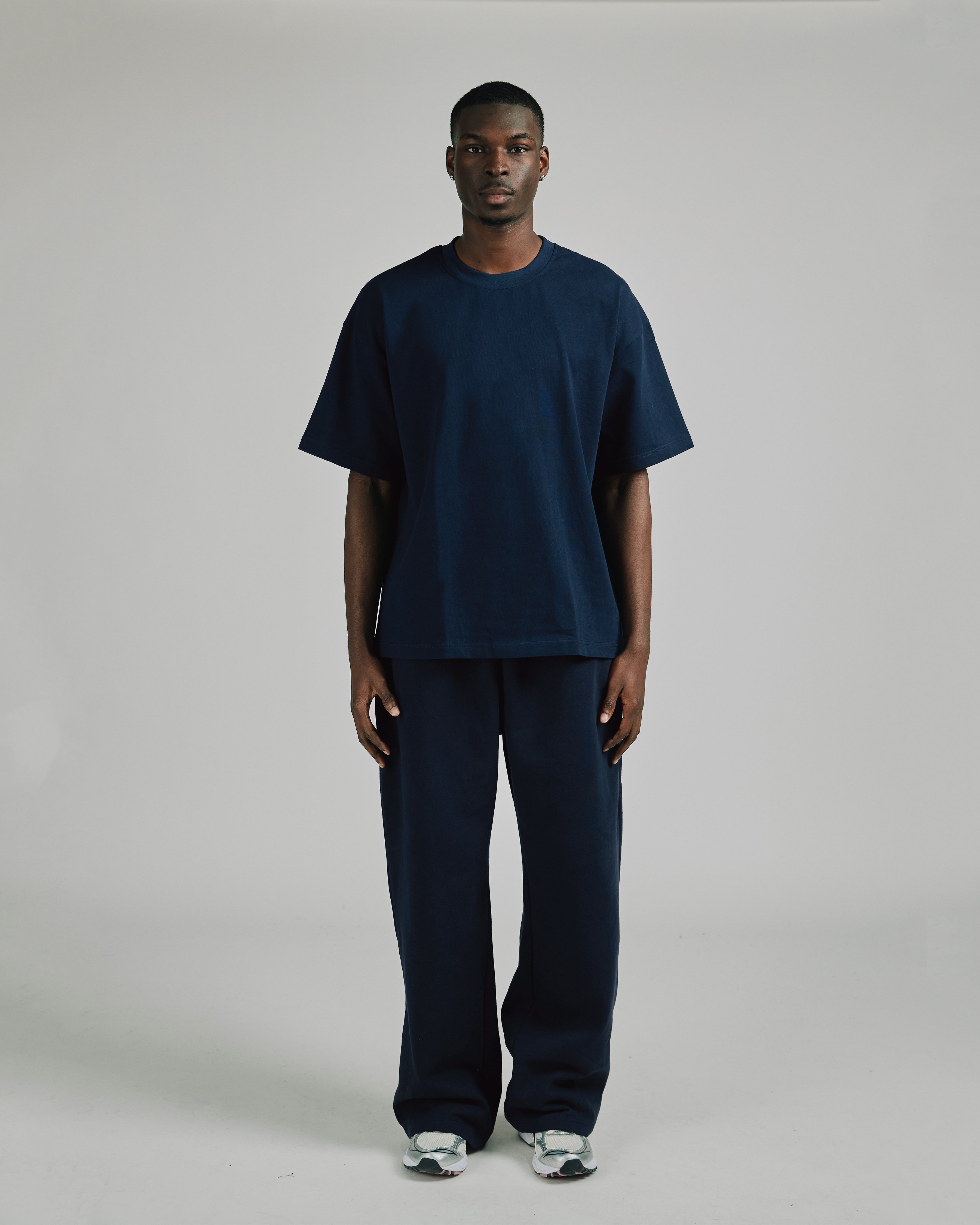 Drop Shoulder T-Shirt - Navy - Image 2