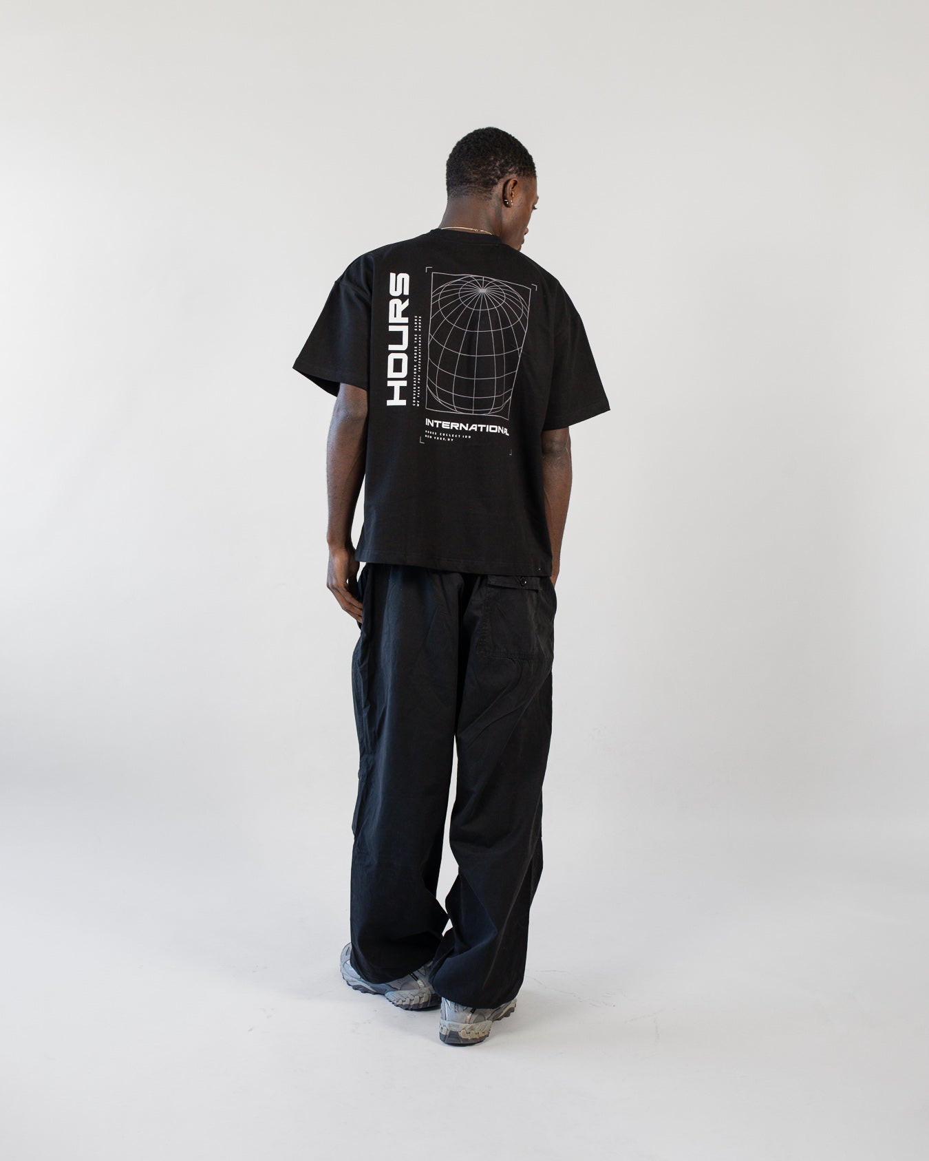 Hours International T-Shirt - Black - Image 4