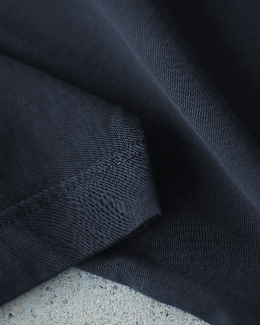 Drop Shoulder T-Shirt - Vintage Navy - Image 4