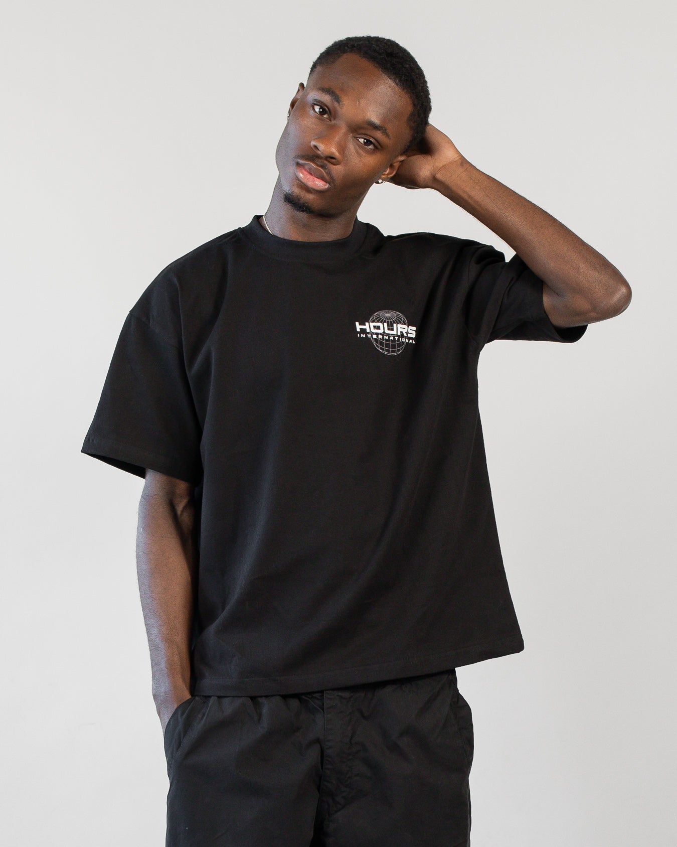 Hours International T-Shirt - Black - Image 5