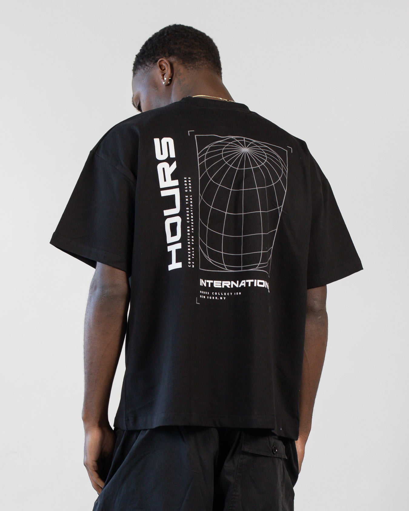 Hours International T-Shirt - Black - Image 6