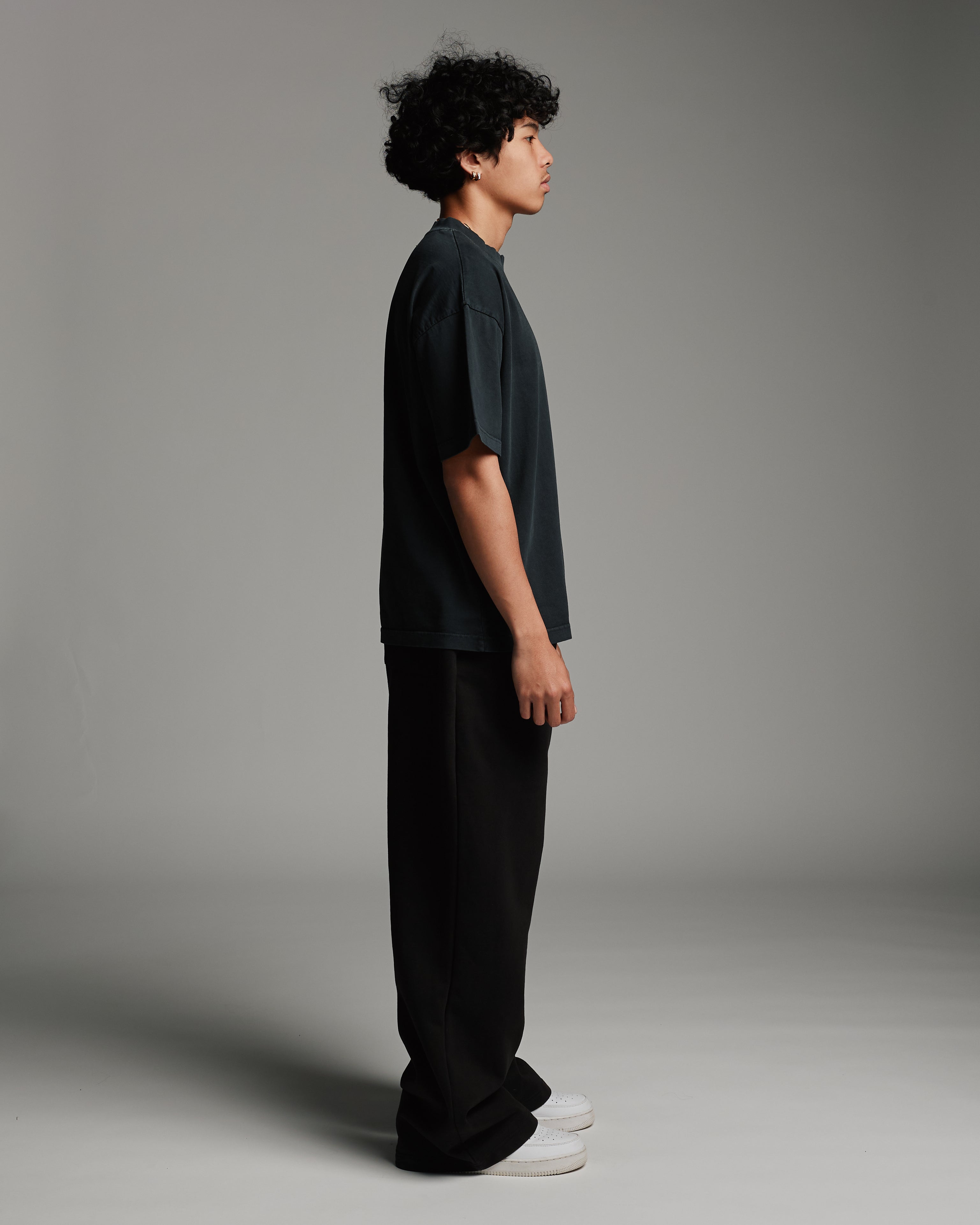 Drop Shoulder T-Shirt - Vintage Black - Image 4