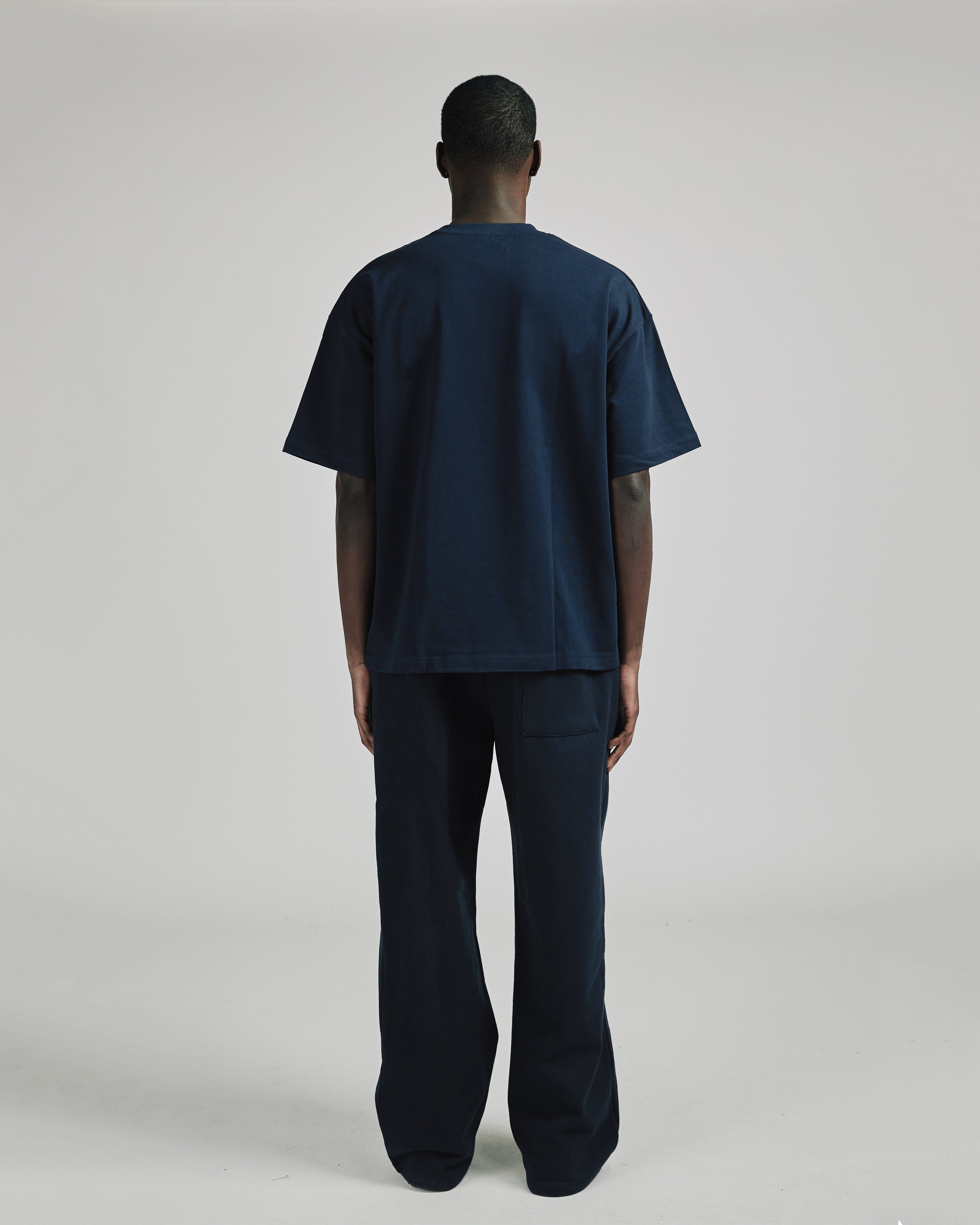 Drop Shoulder T-Shirt - Navy - Image 4