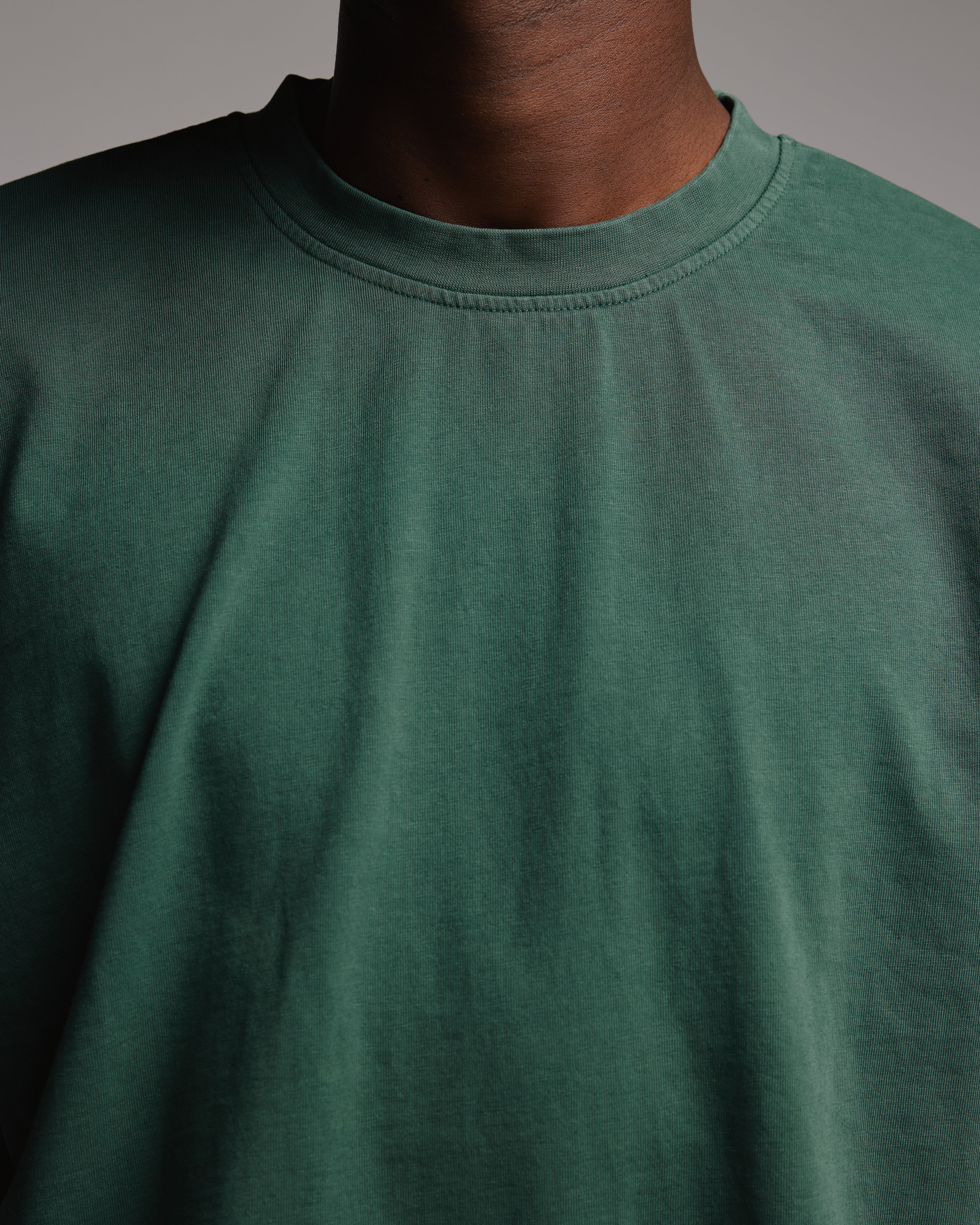 Drop Shoulder T-Shirt - Vintage Green - Image 5