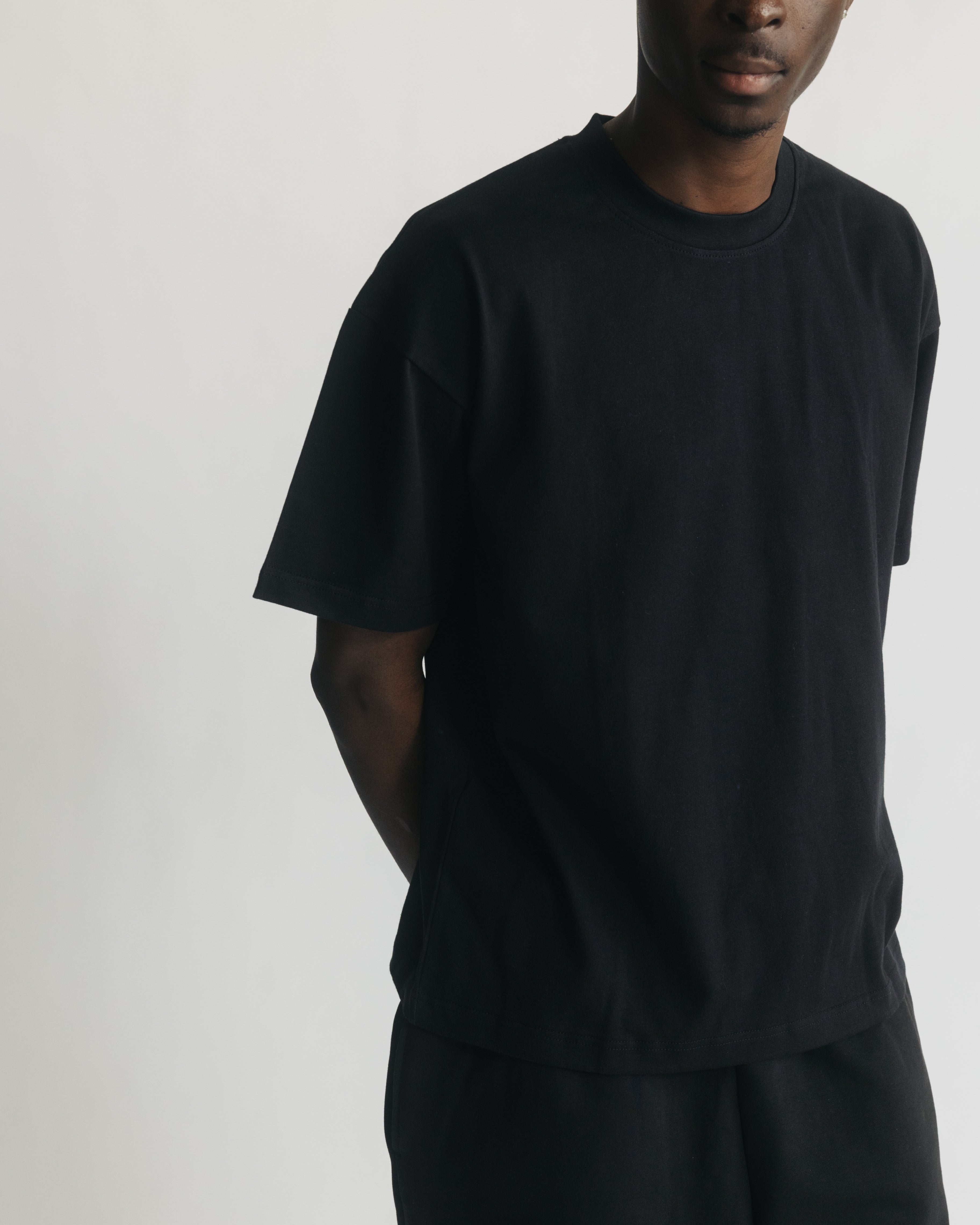 Cropped T-Shirt - Black - Image 8