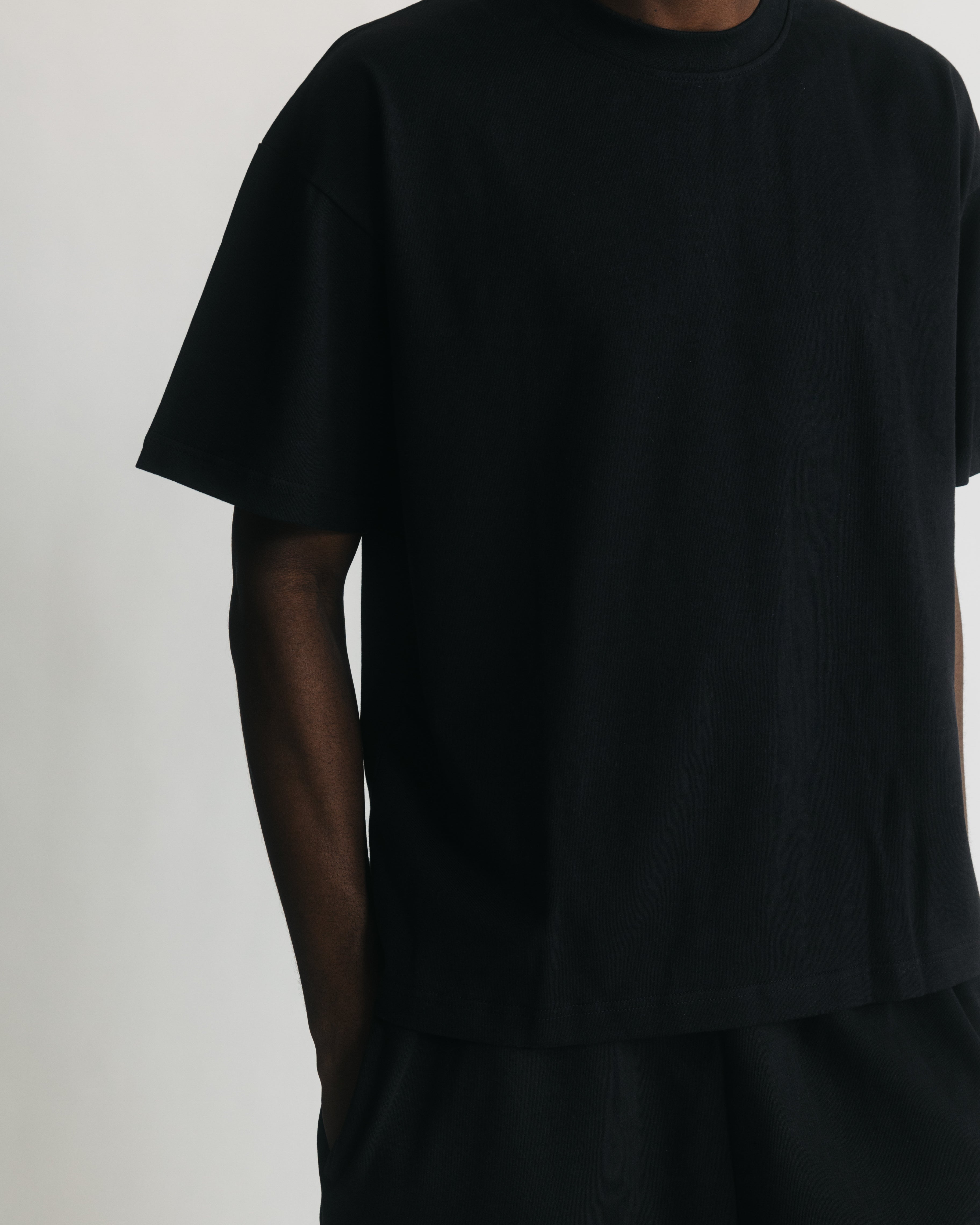 Cropped T-Shirt - Black - Image 9