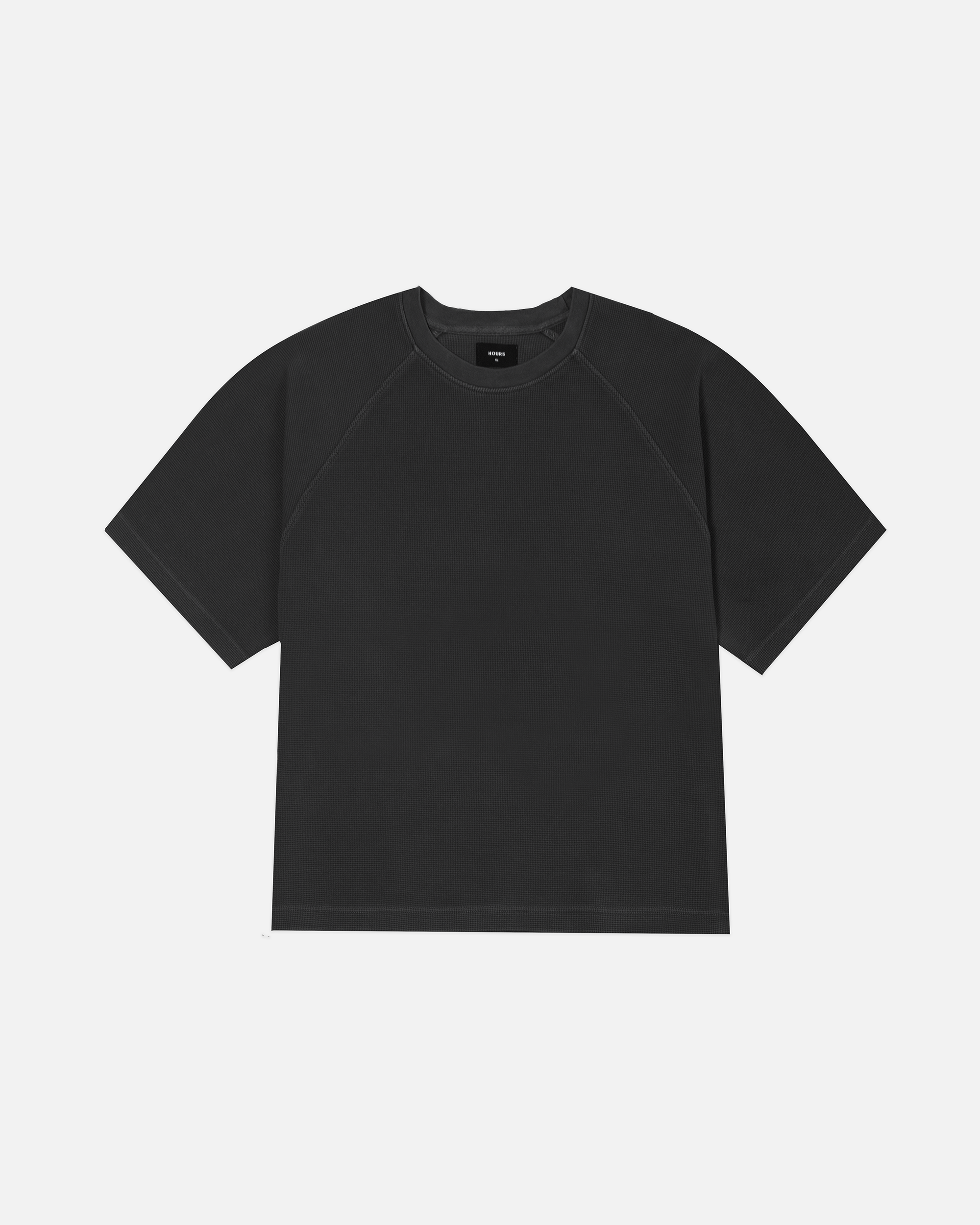 Thermal Boxy T-Shirt - Vintage Black