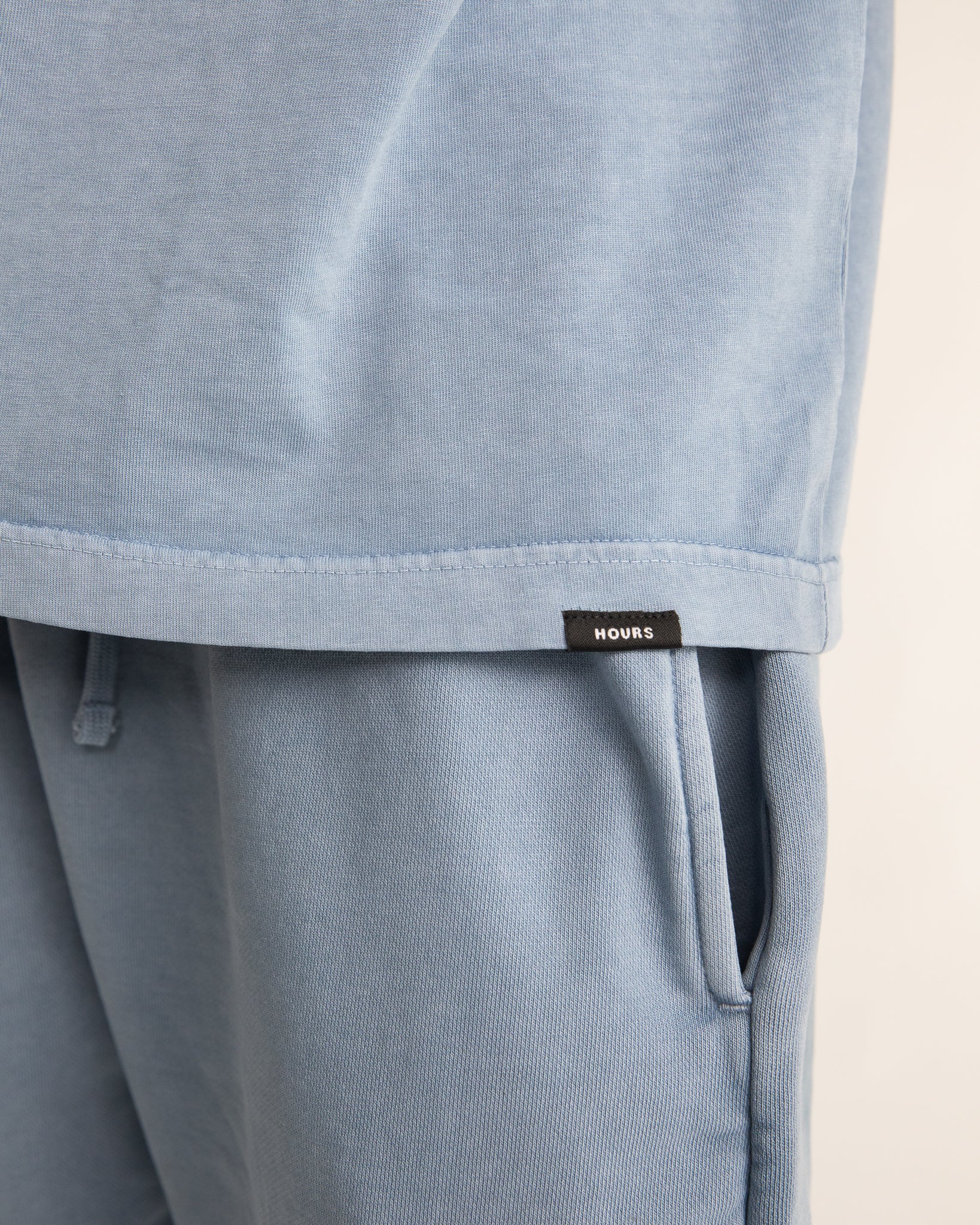 Drop Shoulder T-Shirt - Vintage Blue - Image 5