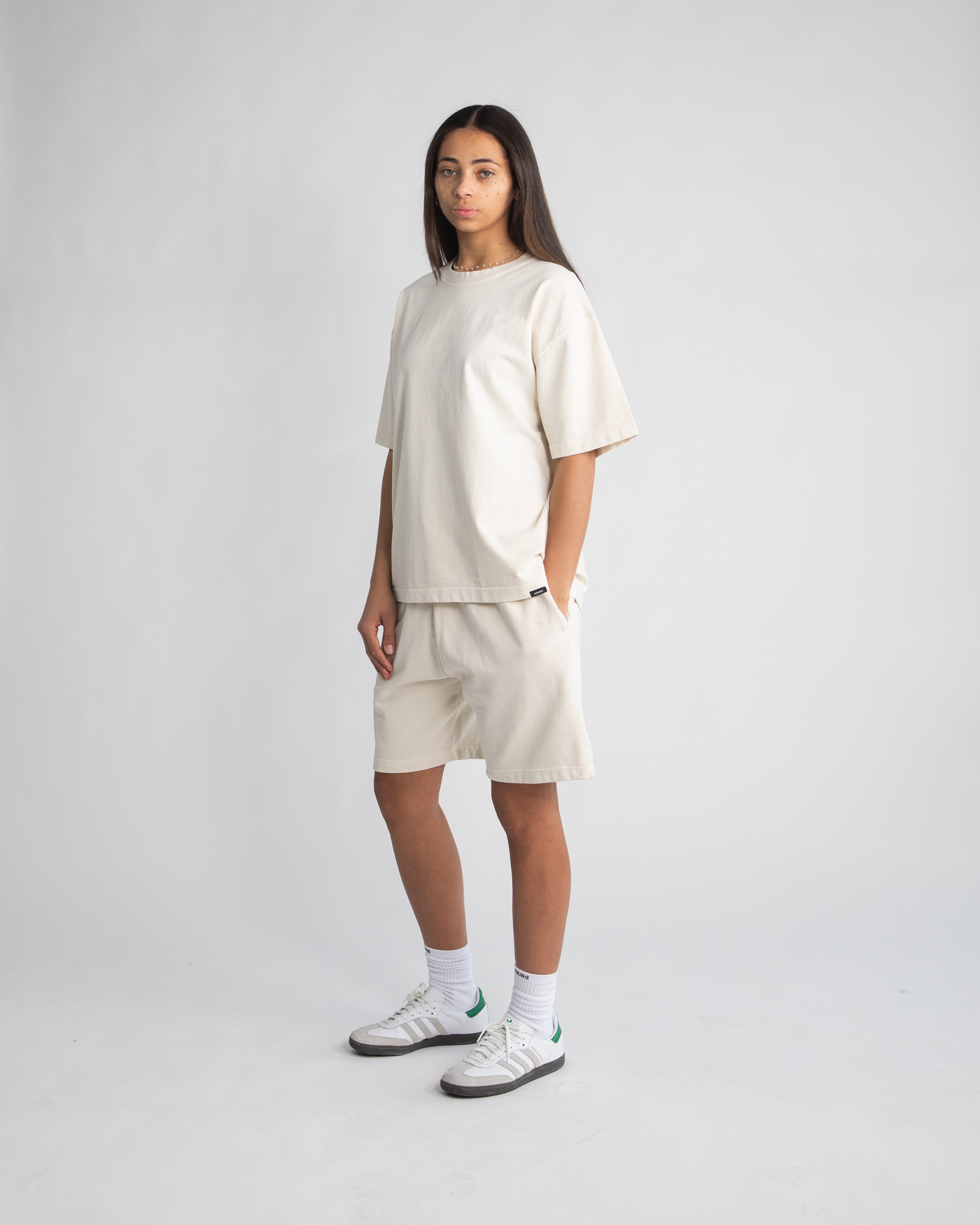 Drop Shoulder T-Shirt - Vintage Bone - Image 5