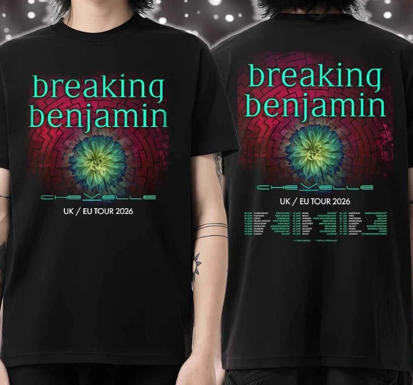 Breaking Benjamin Uk Eu Tour 2026 Shirt