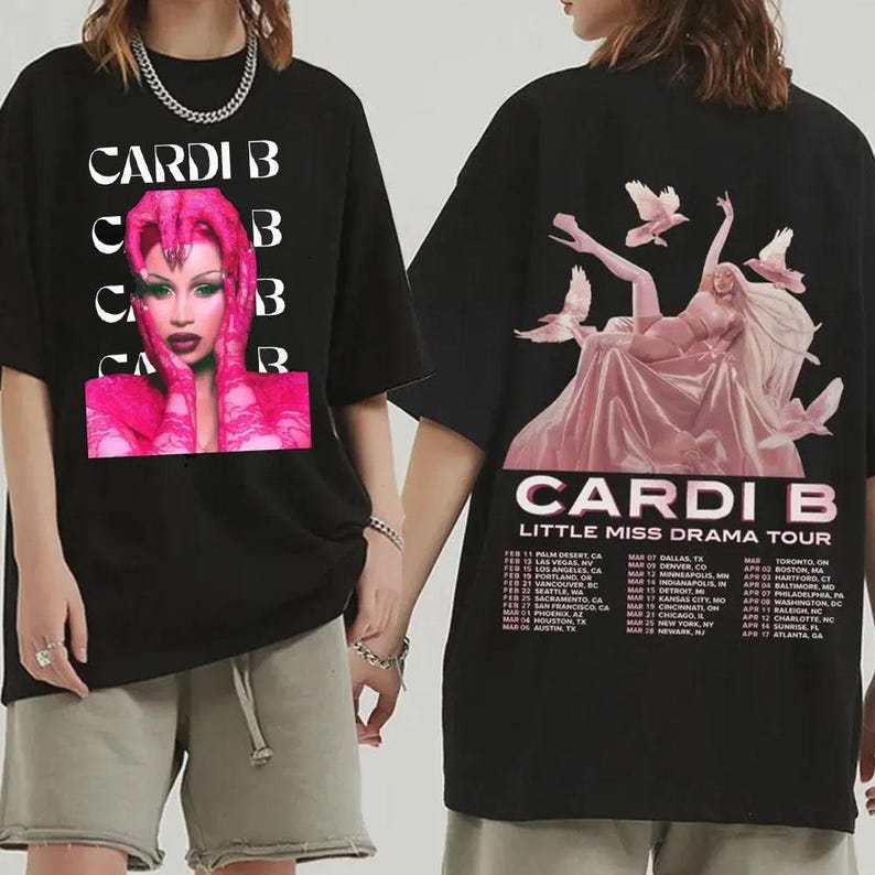 Cardi B Merch Little Miss Drama Tour 2026 Shirt For Women