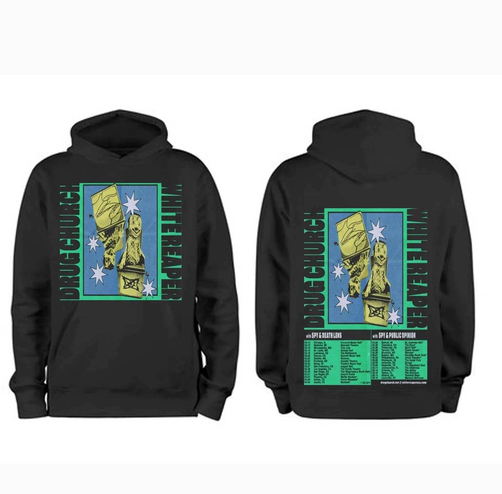 Drug Church & White Reaper New Tour 2026 Hoodie