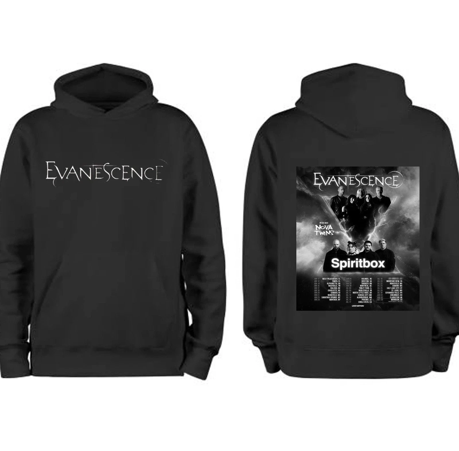 Evanescence Books North American Tour 2026 Hoodie