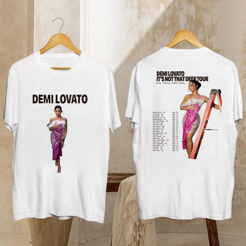 Demi Lovato Merch It'S Not That Deep Tour 2026 Shirt White
