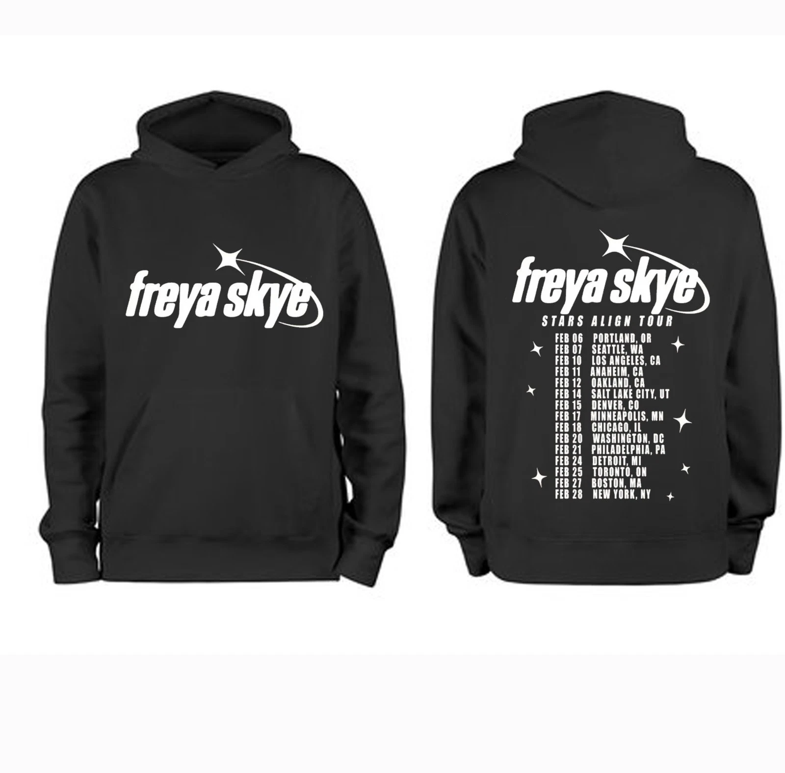 Freya Skye Merch Stars Aling Tour 2026 Hoodie