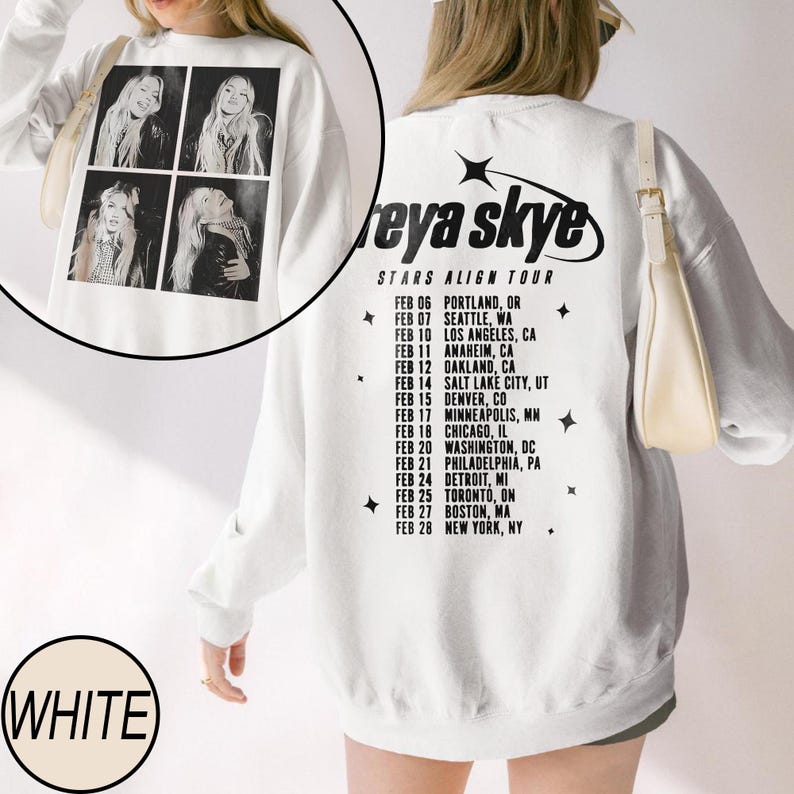 Freya Skye Merch Merch Silent Treatment Stars Align Tour 2026 Sweatshirt