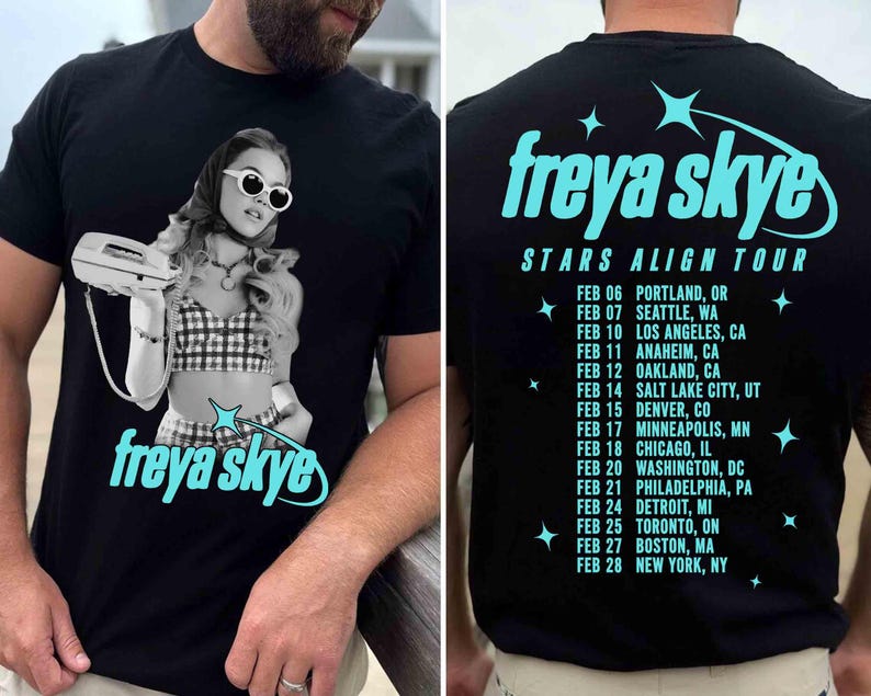 Freya Skye Merch Silent Treatment Tour 2026 Festival Shirt