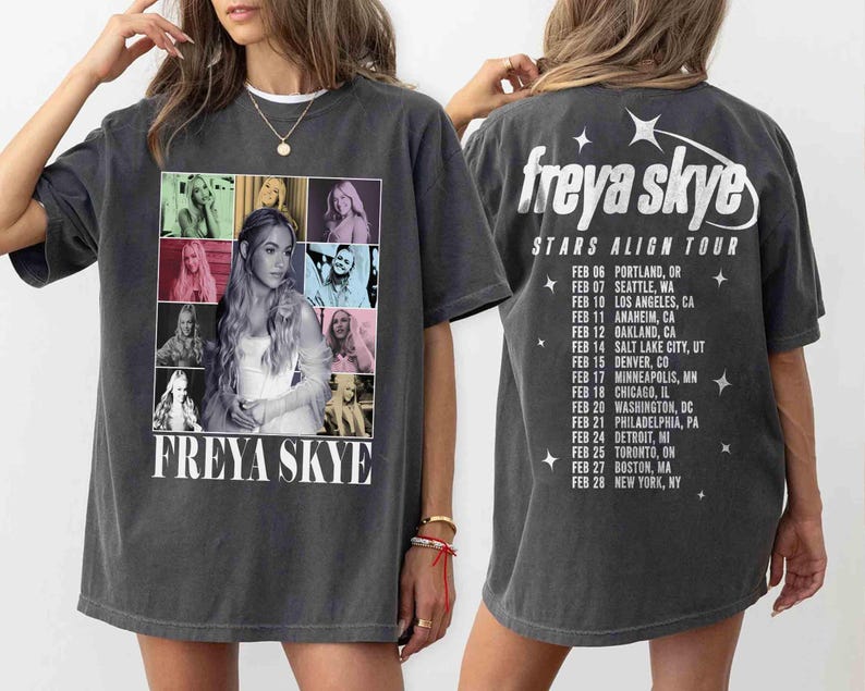 Freya Skye Merch Silent Treatment Shirt, Stars Align Tour 2026 Festival Tee