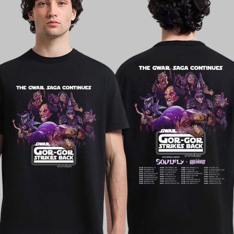 Gwar The Gwar Saga Gor-Gor Strikes Back Tour 2026 Shirt