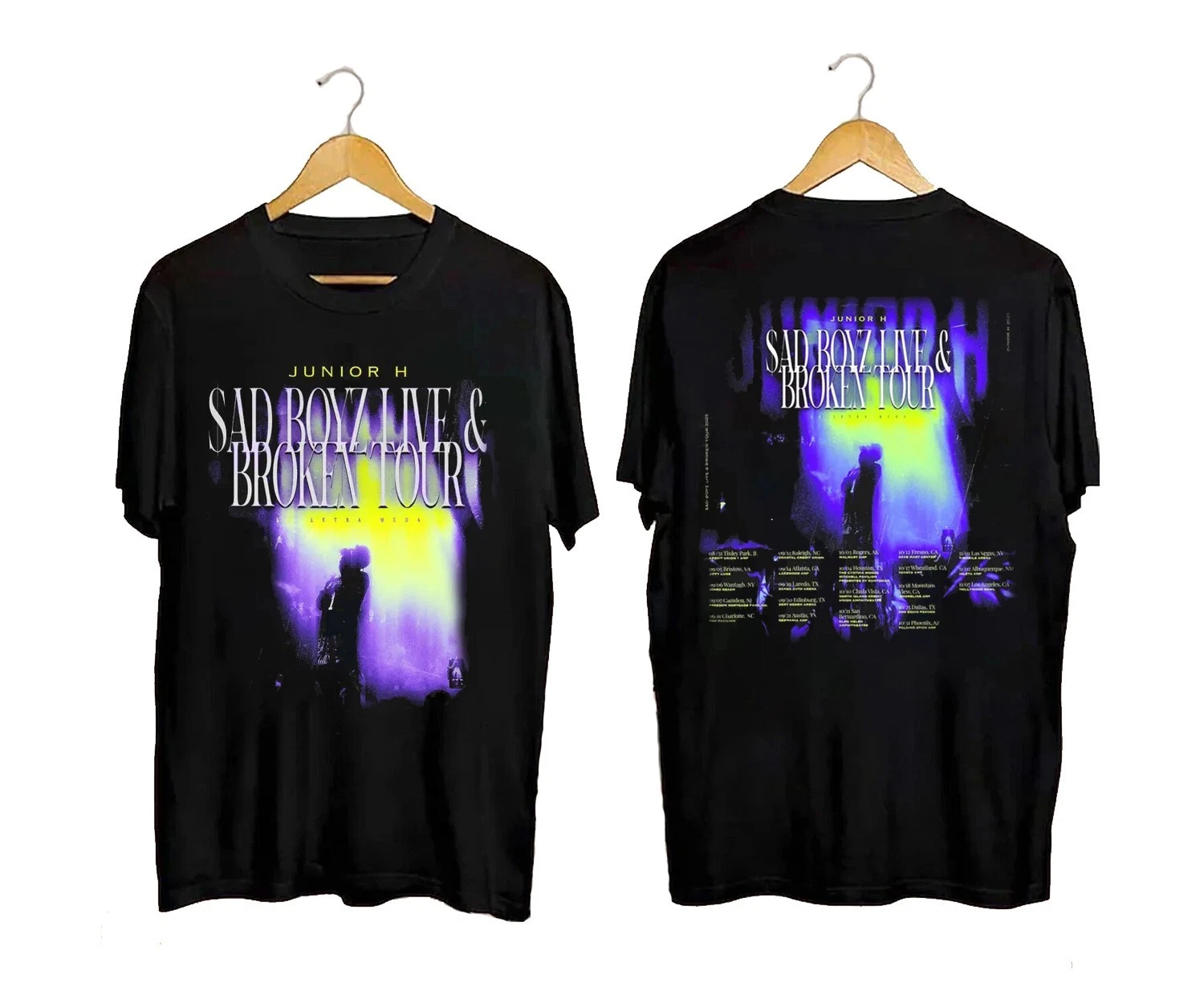 Junior H Sad Boyz Live & Broken Heart Tour Vintage Shirt