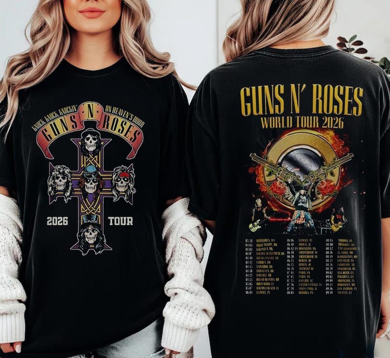 Guns N Roses 2026 World Tour America Shirt