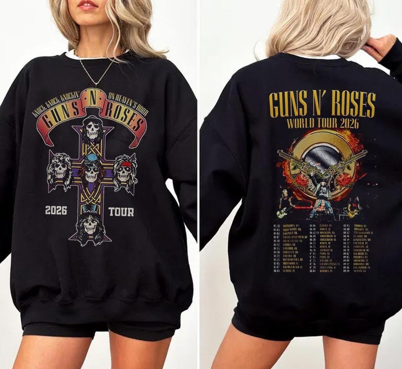 Guns N Roses 2026 World Tour America Shirt - Image 2